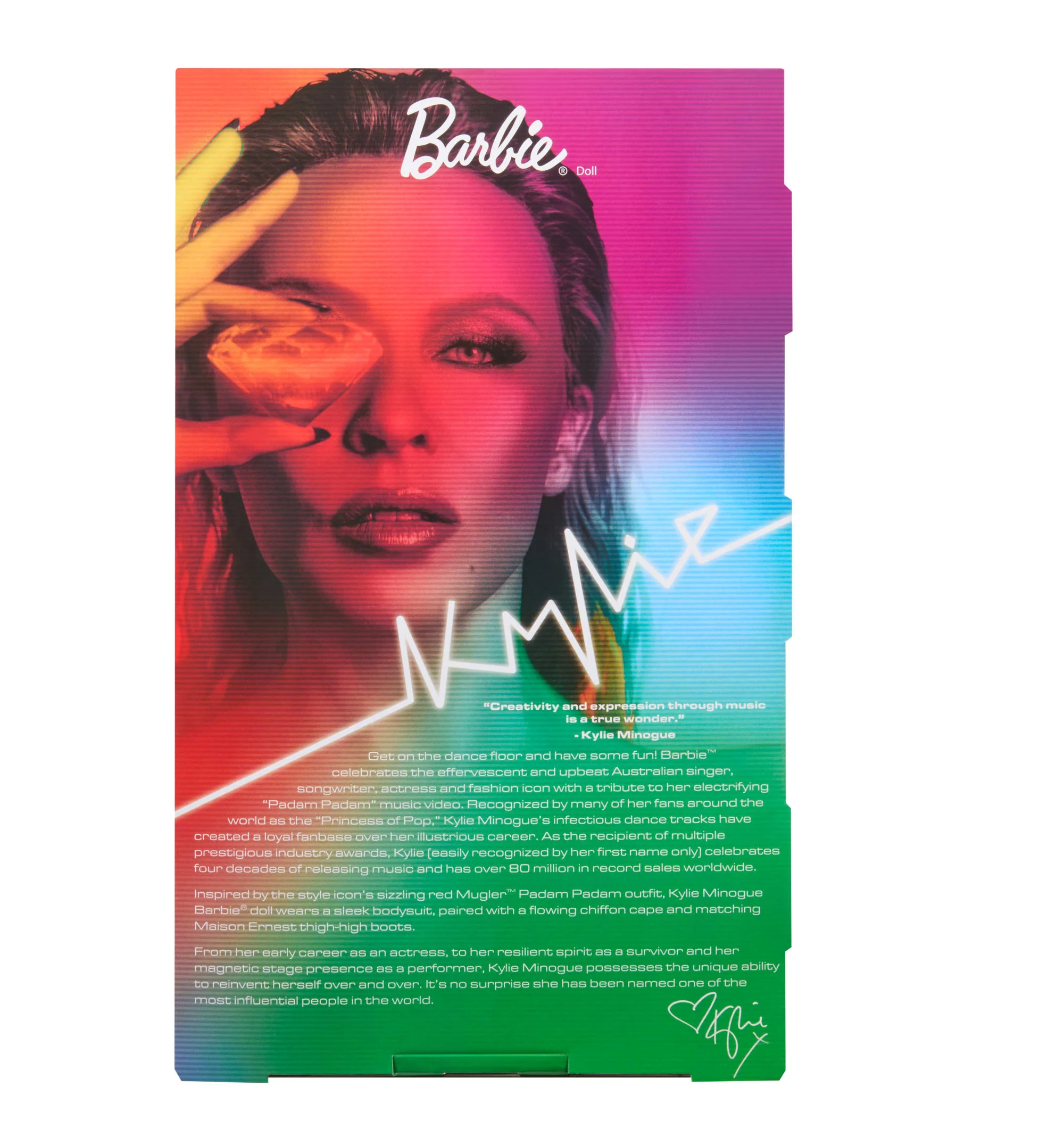 Barbie Signature Kylie Minogue Collectible Doll in Red Padam Padam Music Video Outfit - Image 6