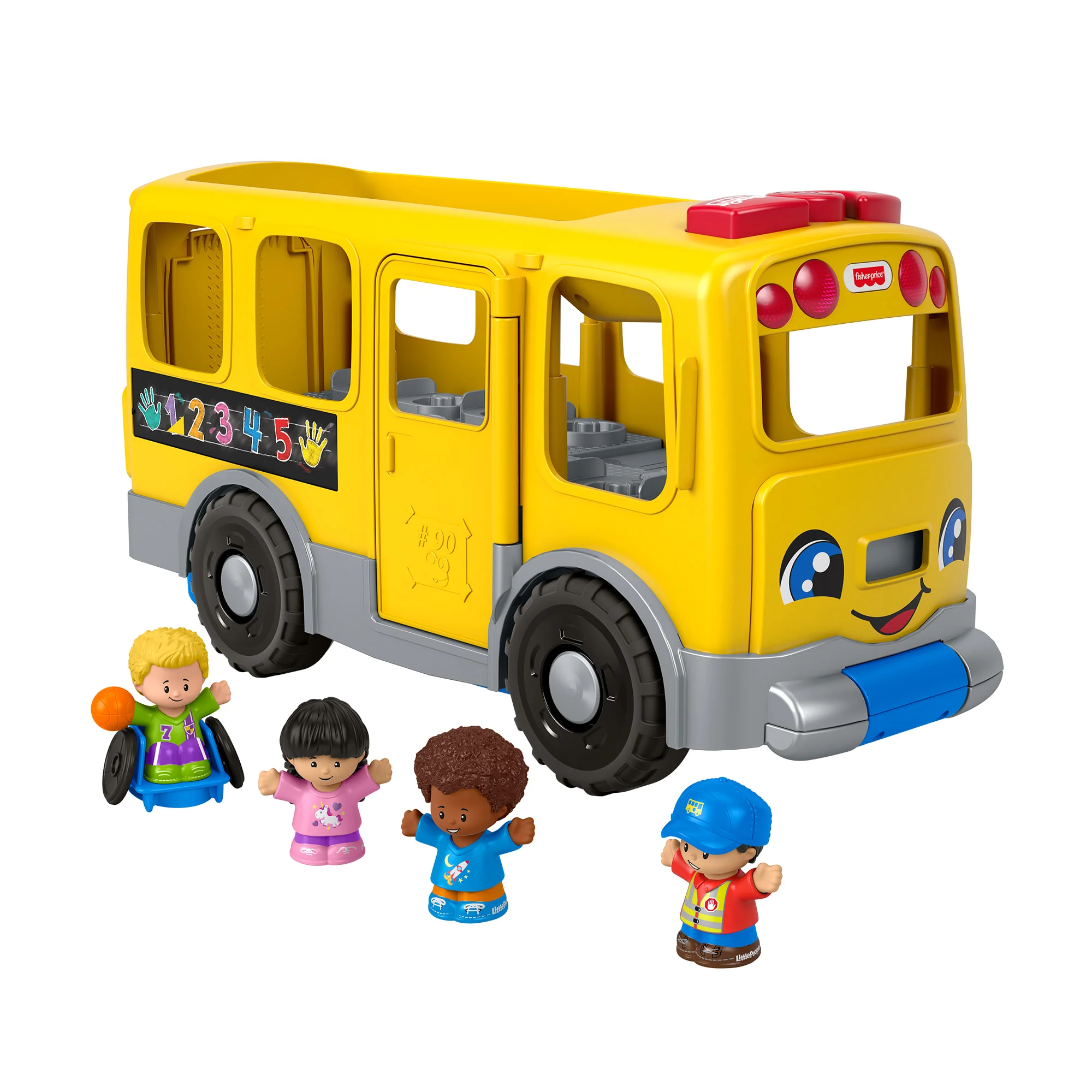 Little People Brinquedo para Bebês Caminhão Escolar Fazendo Novos Amigos