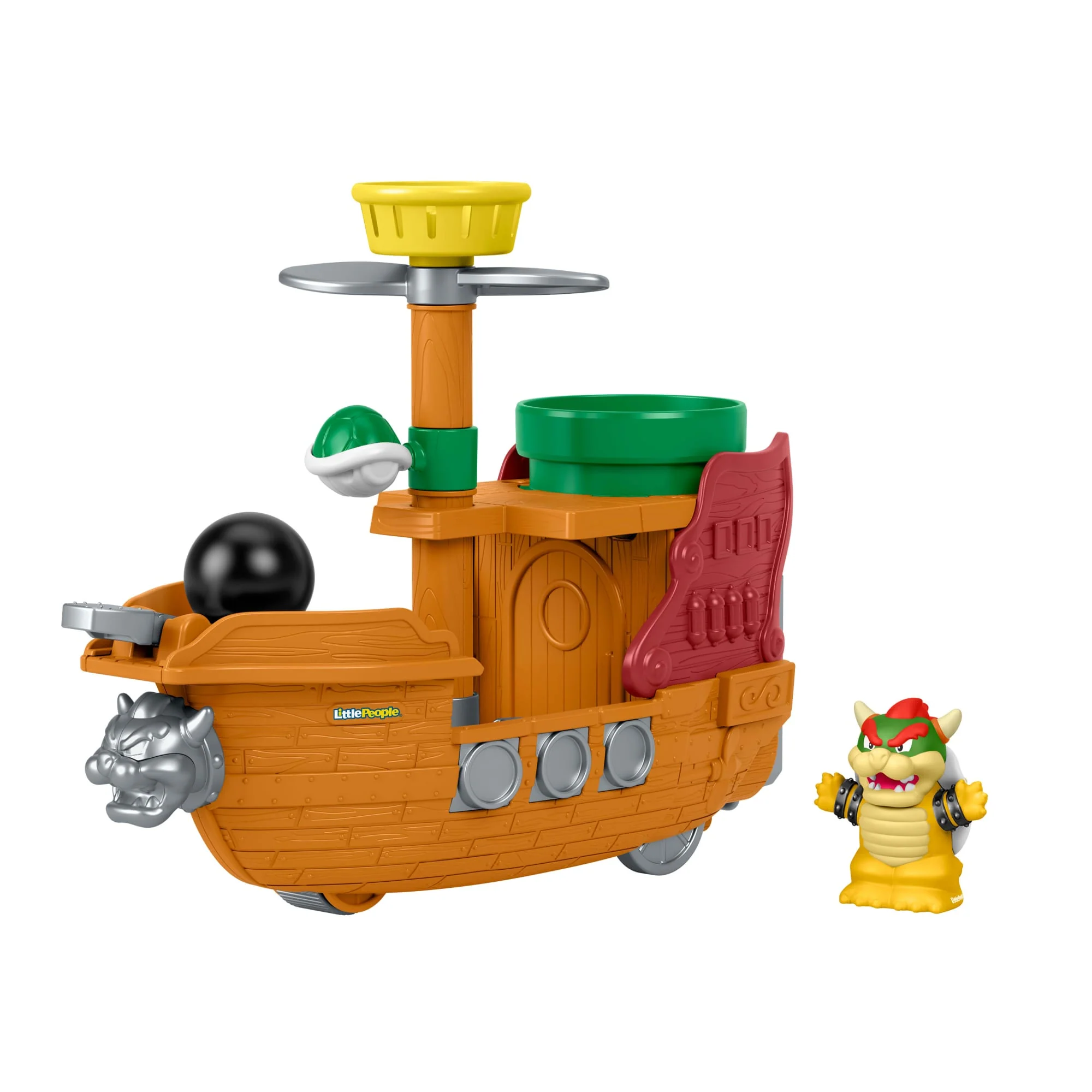 Little People Nintendo Juguete para Bebés Barco de Batalla de Bowser