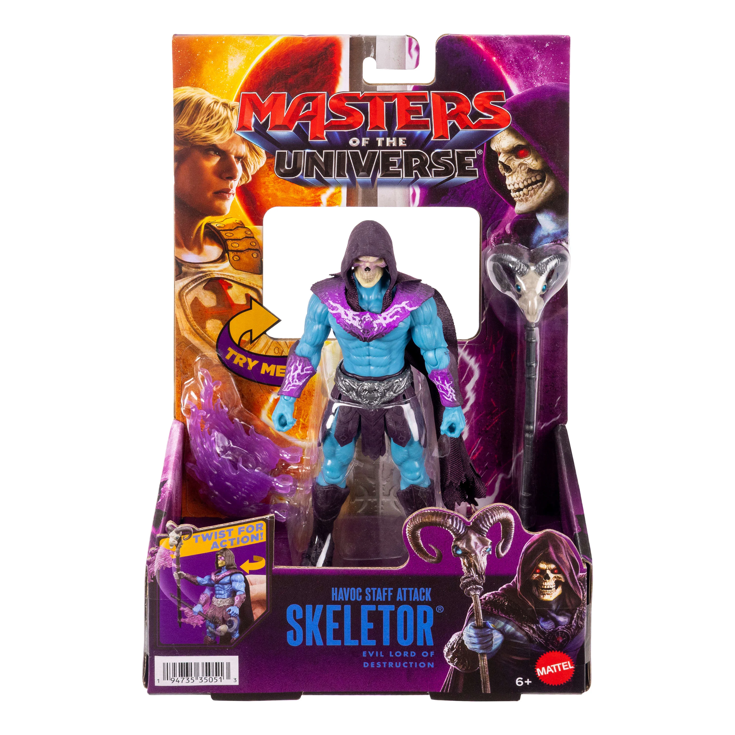 Masters Of The Universe 2026 Movie Feature Figure Toys, 5.5 inch Twist & Release Action, Good EVil - Image 2