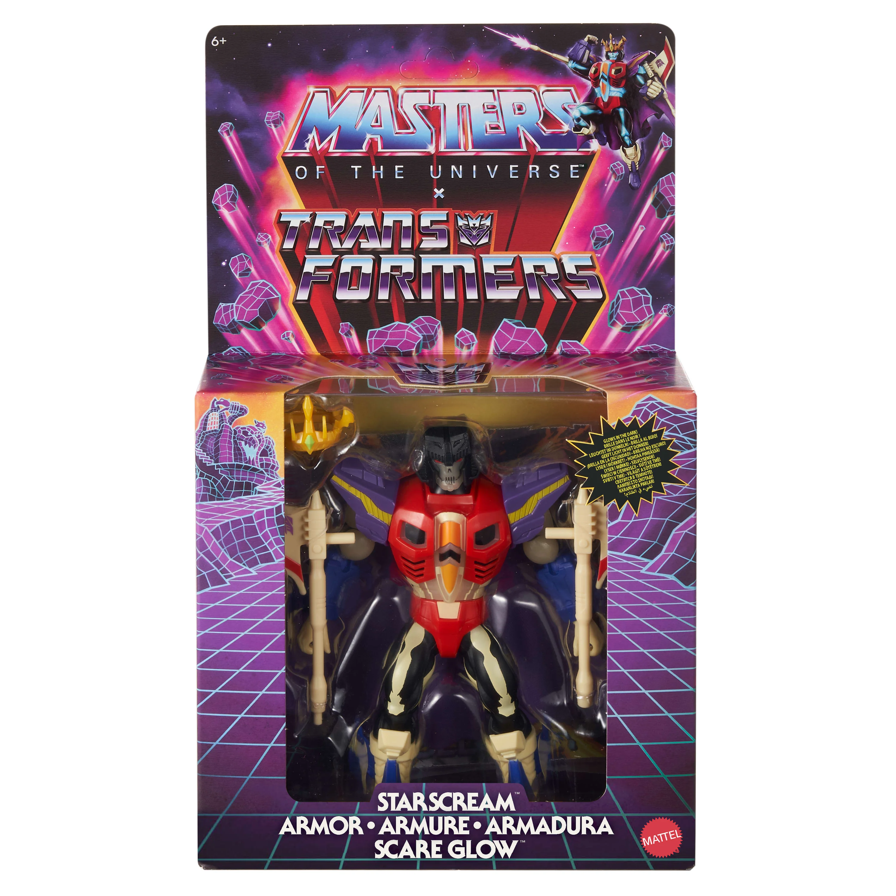 Masters Of The Universe Origins & Transformers Starscream Armor Scare Glow Action Figure, Motu Toy - Image 2