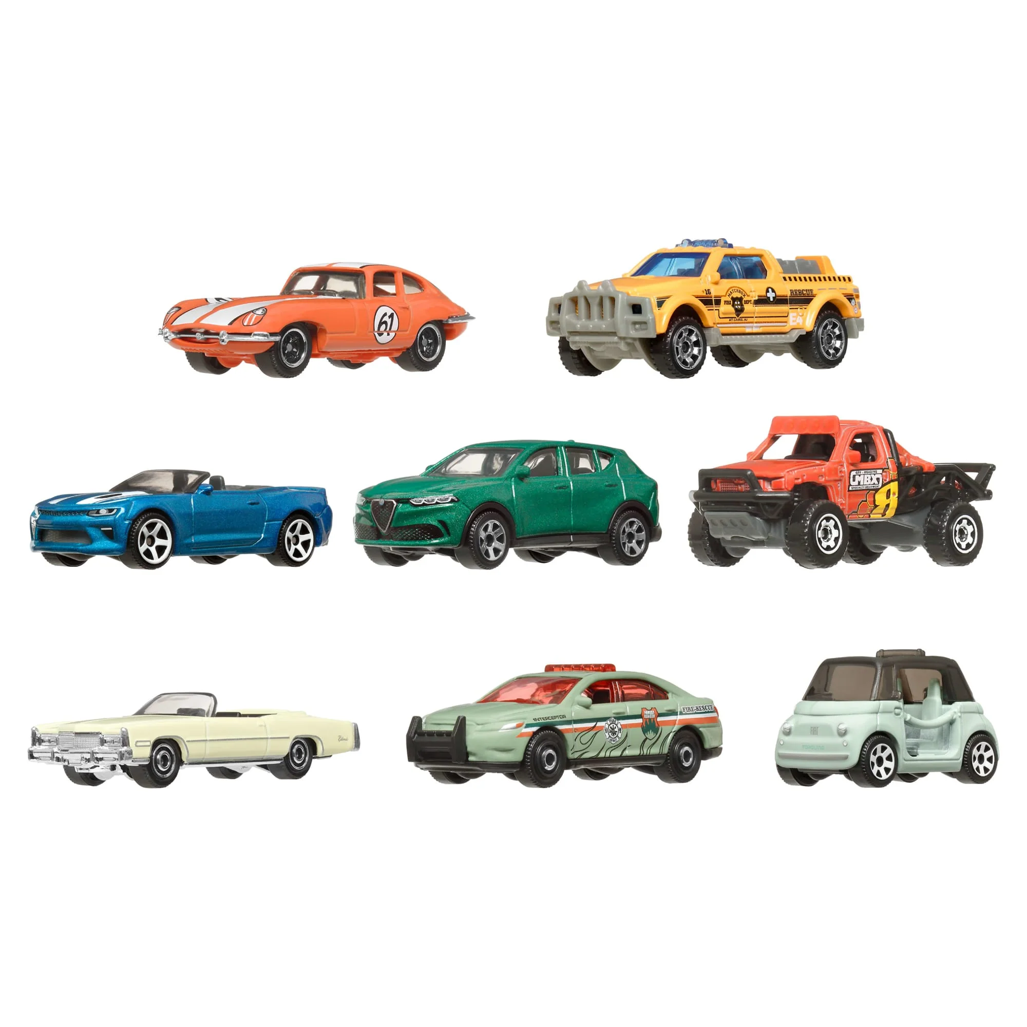 Matchbox 1:64 Scale Die-Cast Toy Cars Or Trucks, Set Of 8 - Image 2
