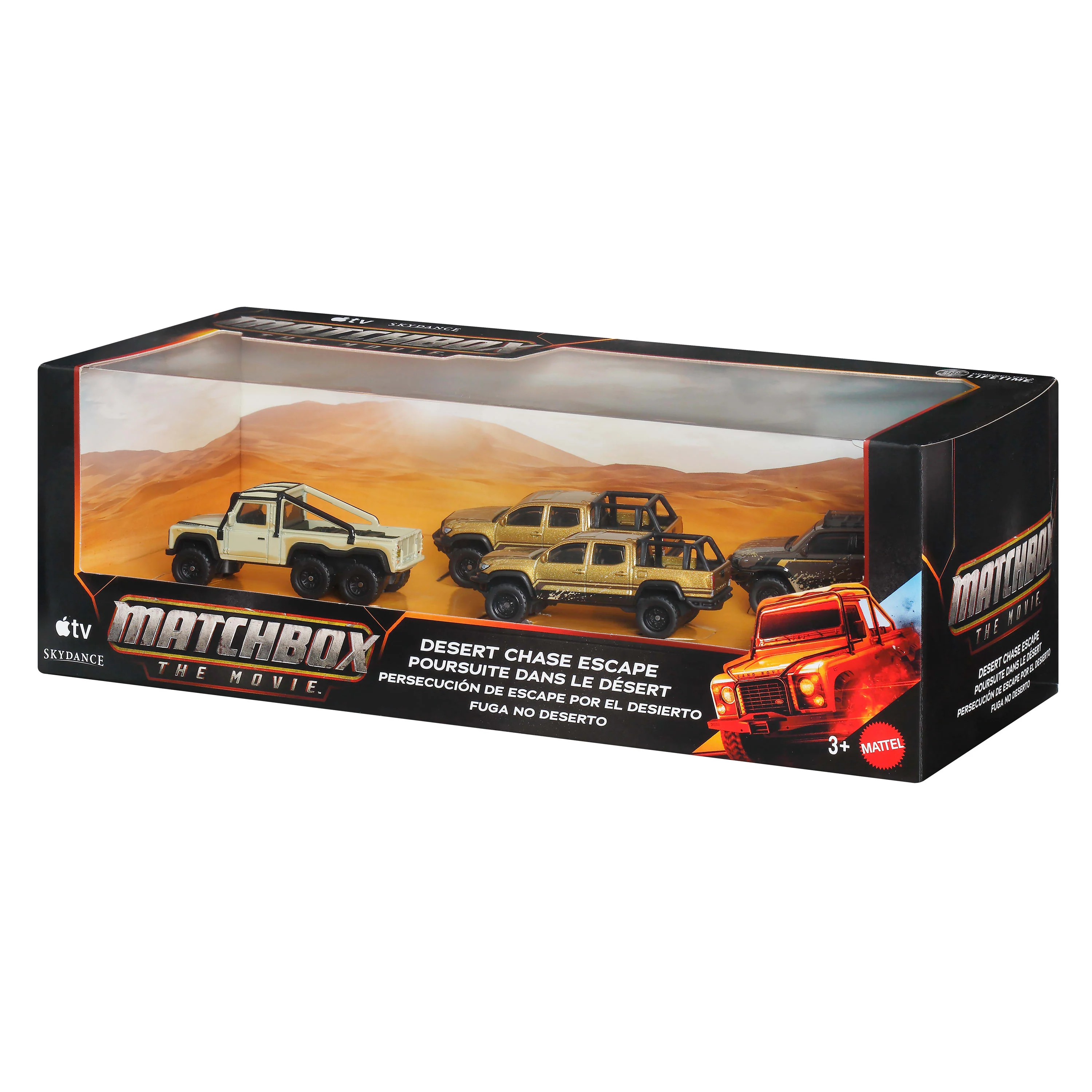 Matchbox Desert Chase Escape 4-Pack Of 1:64 Scale Die-Cast Vehicles From The Movie, Collectible Set - Image 6