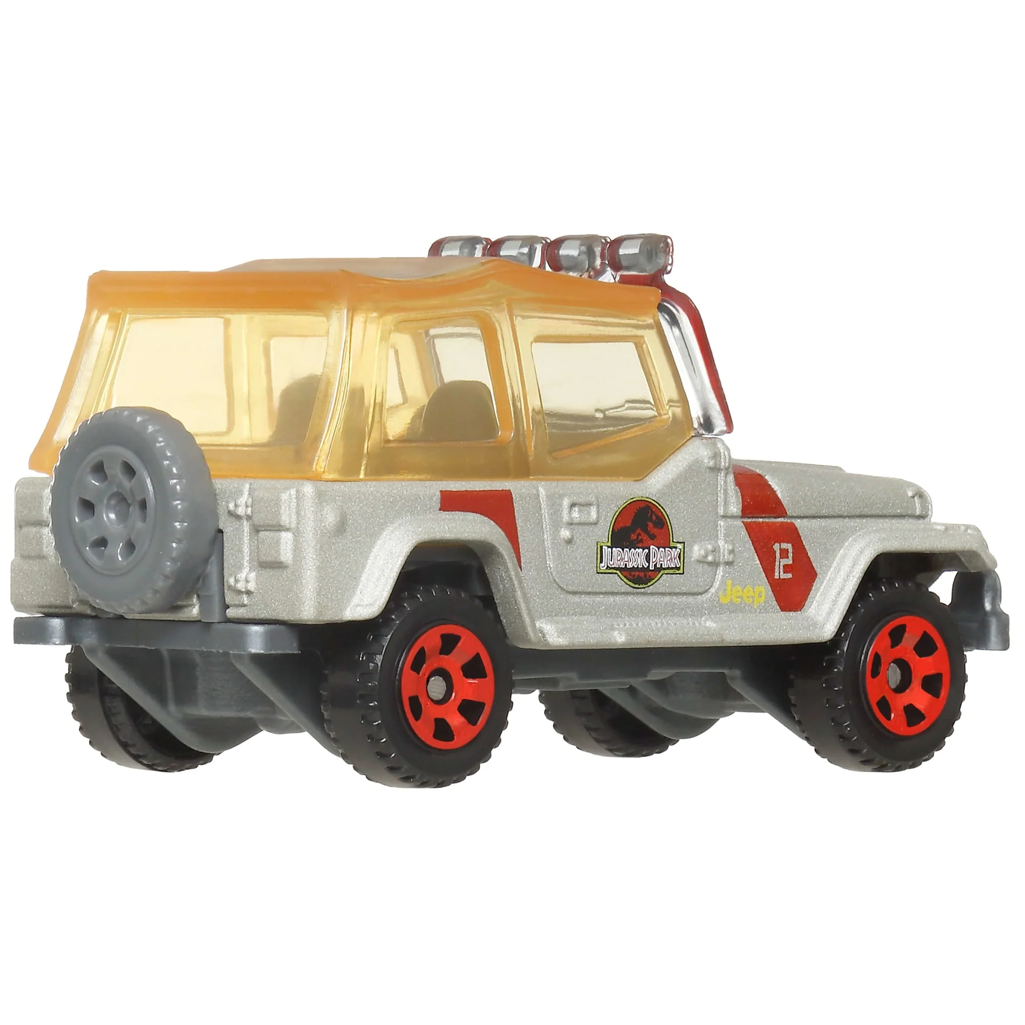 Matchbox Jurassic World 5-Pack, 4 1:64 Scale Die-Cast Toy Cars With 1 Dinosaur - Image 3