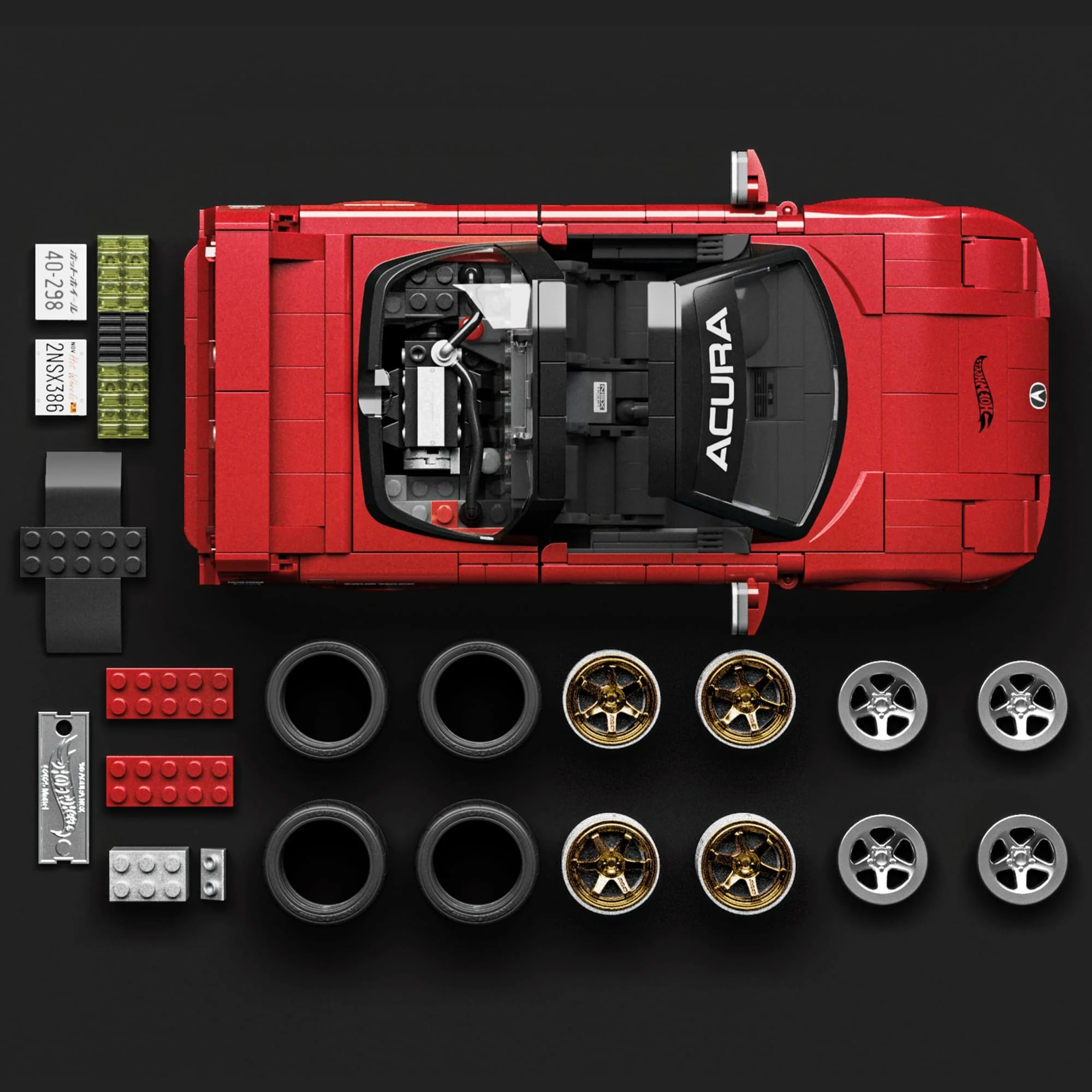 Mattel Brick Shop Hot Wheels Jogo de Construção Elite '90 Acura NSX - Image 4