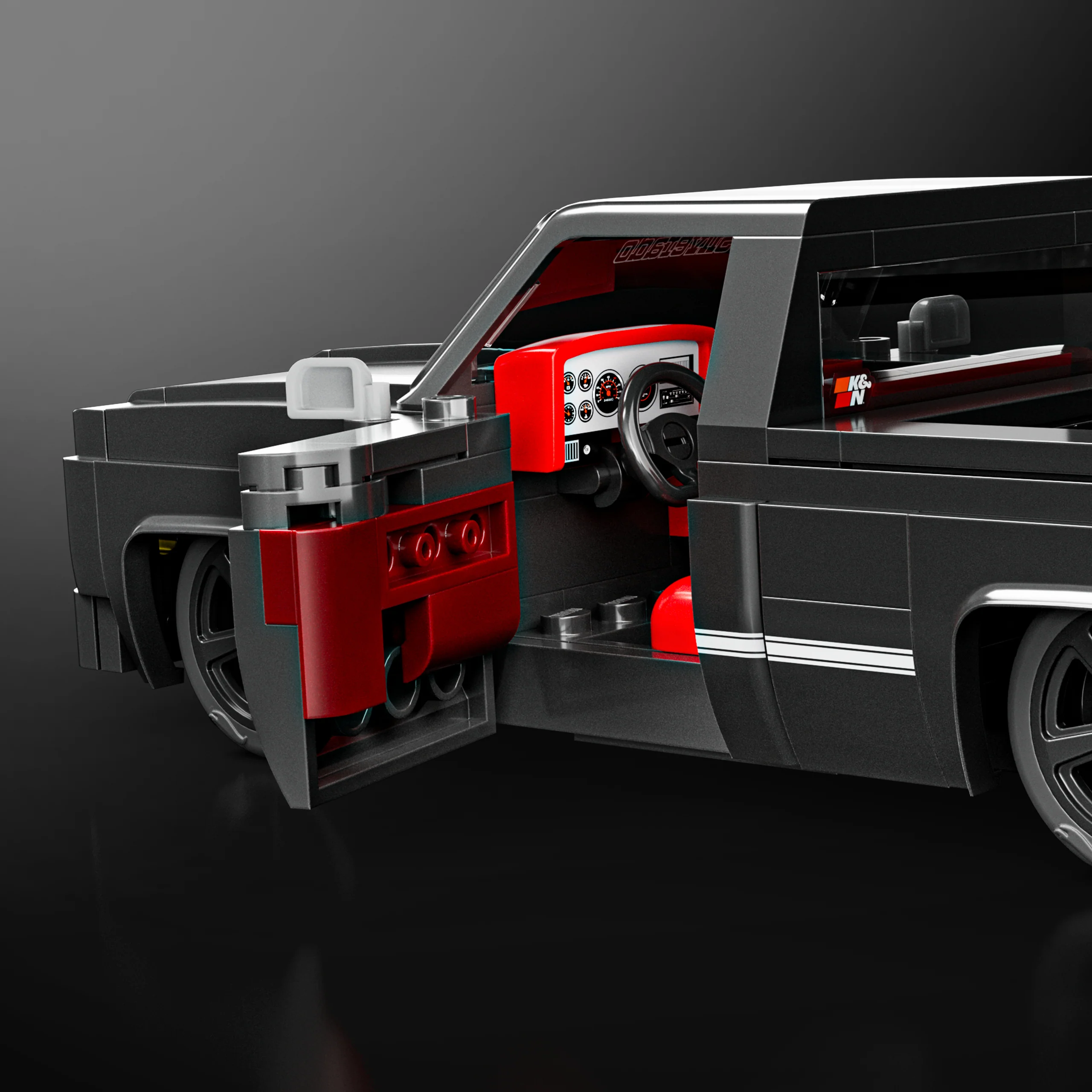 Mattel Brick Shop Hot Wheels Juguete de Construcción Speed '83 Chevy Silverado - Image 6