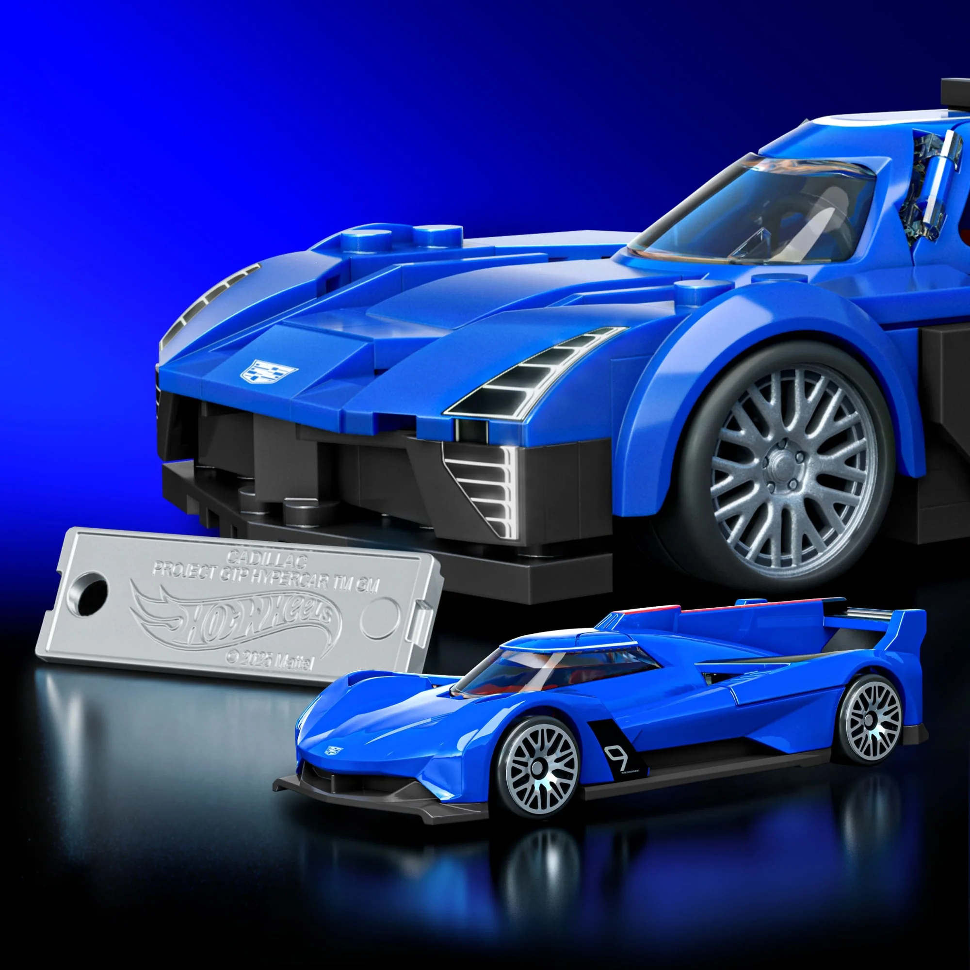 Mattel Brick Shop Hot Wheels Projet Gtp Hypercar de Cadillac, Kit de Construction de Jouets 236 Pièces de Collection - Image 5