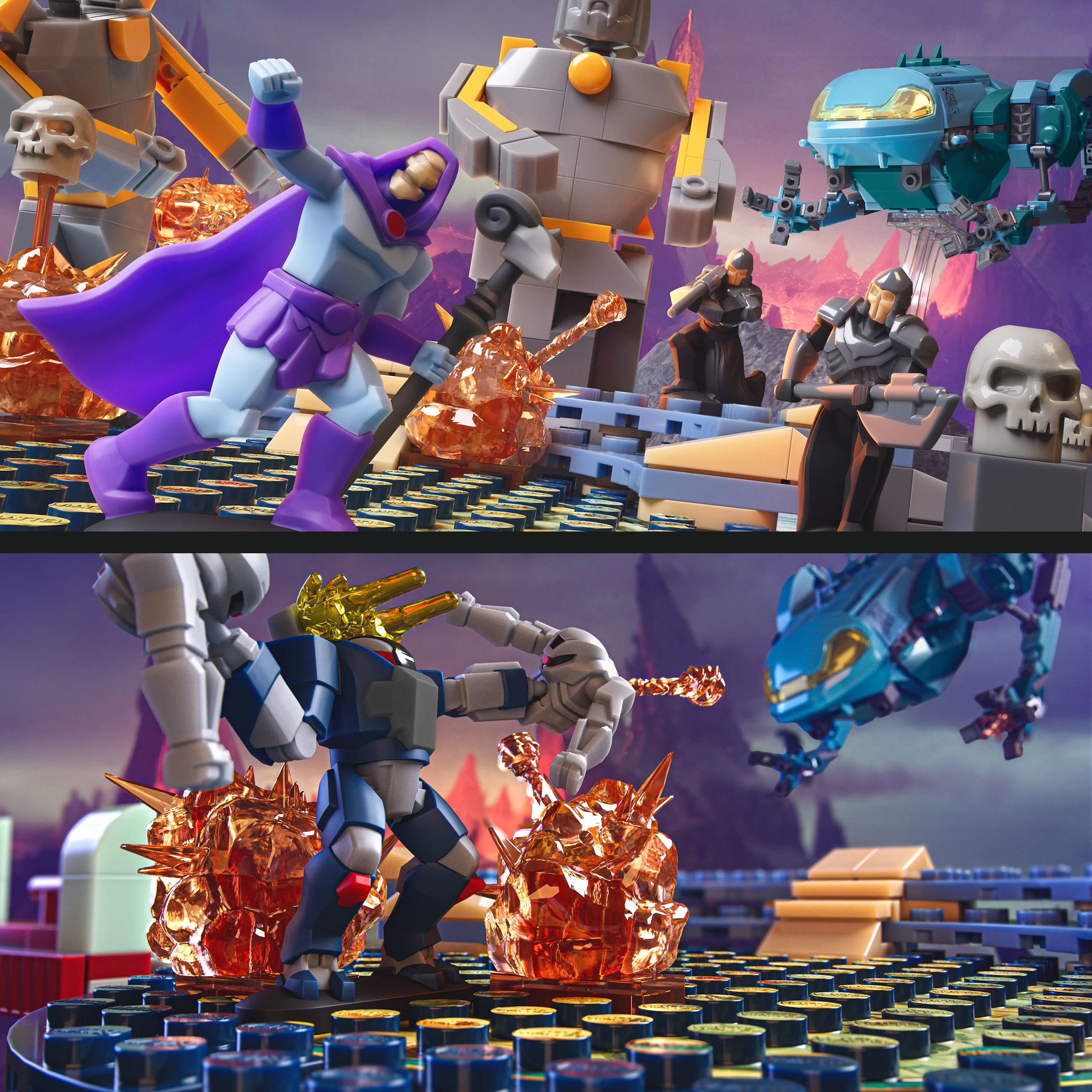 Mattel Brick Shop Masters Of The Universe Attack Of The Collector Building Toy Kit (593 Pieces), For Collectors - Image 5