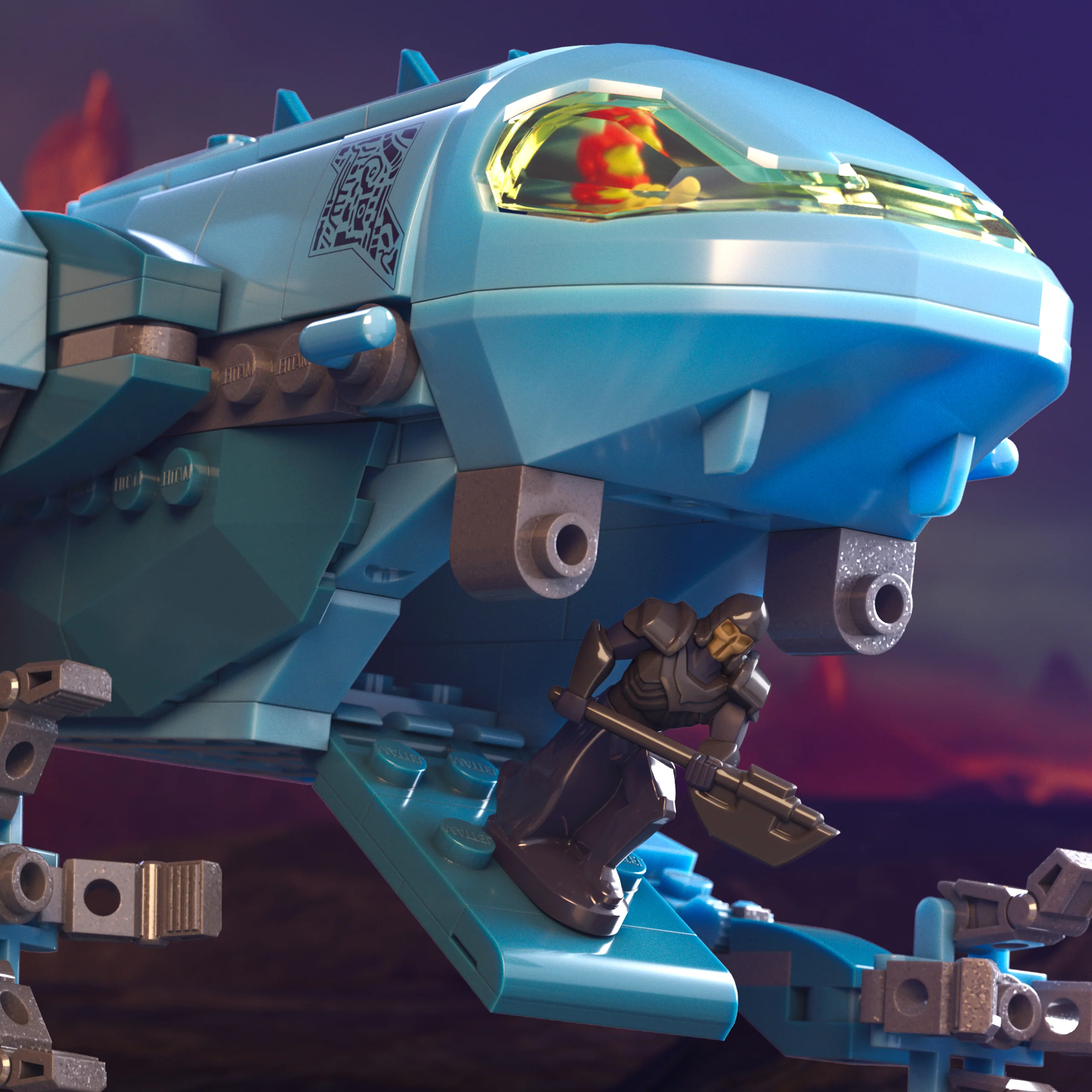 Mattel Brick Shop Masters Of The Universe Attack Of The Collector Building Toy Kit (593 Pieces), For Collectors - Image 6