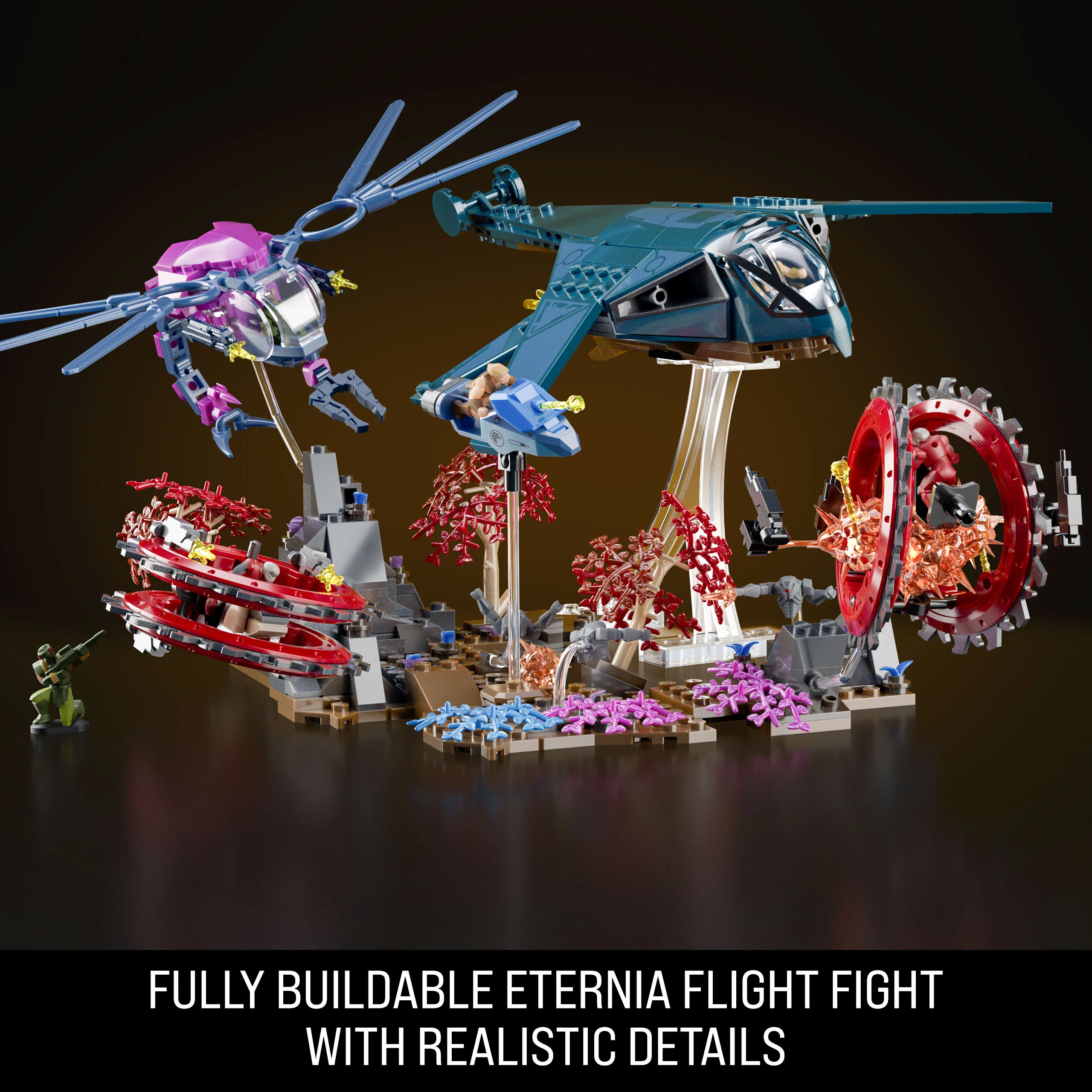 Mattel Brick Shop Masters Of The Universe Eternia Flight Fight Building Toy Kit (411 Pieces), For Collectors - Image 4