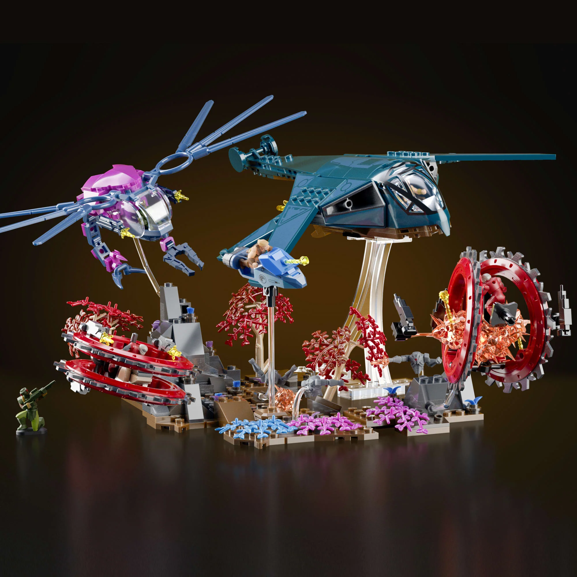Mattel Brick Shop Masters Of The Universe Eternia Flight Fight Building Toy Kit - Image 4