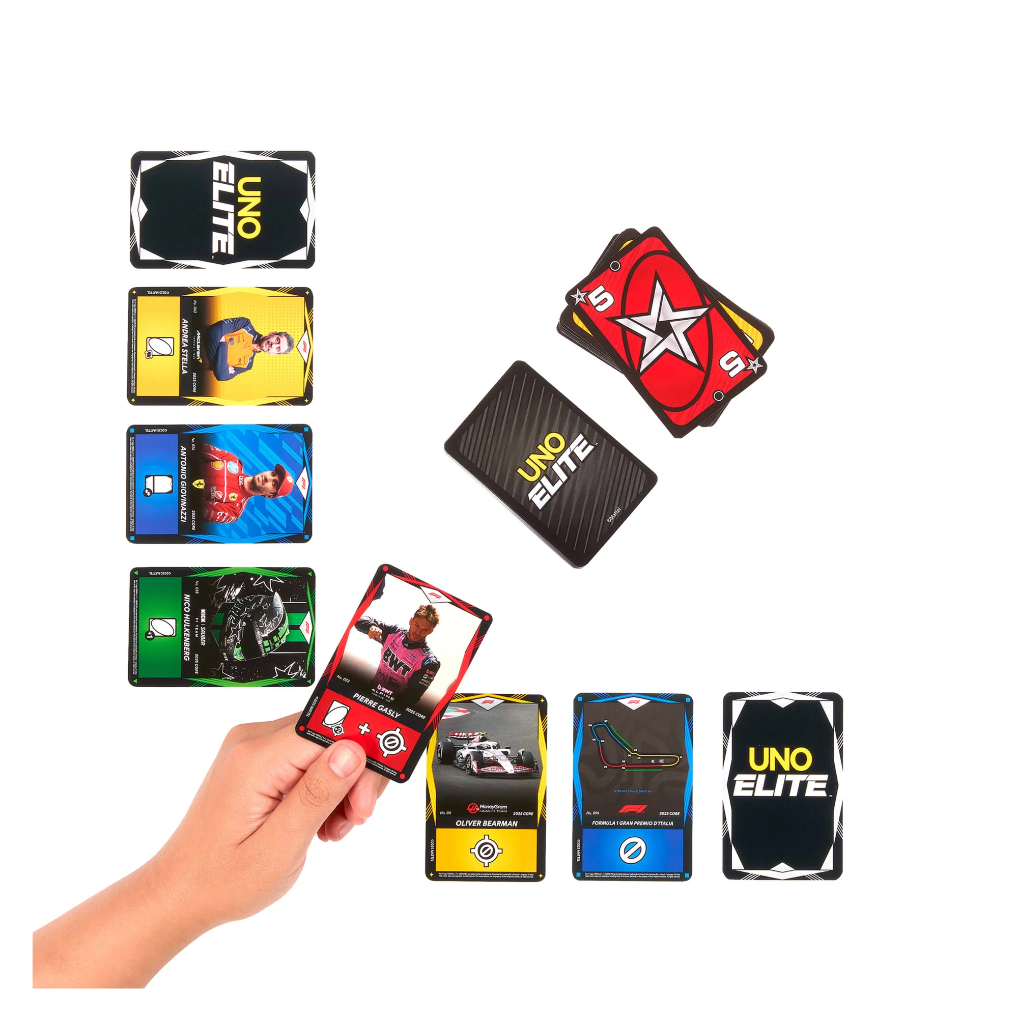 Mattel Games-Uno Élite Formule 1 Édition Standard 2025-Avec 4 Boosters - Image 5