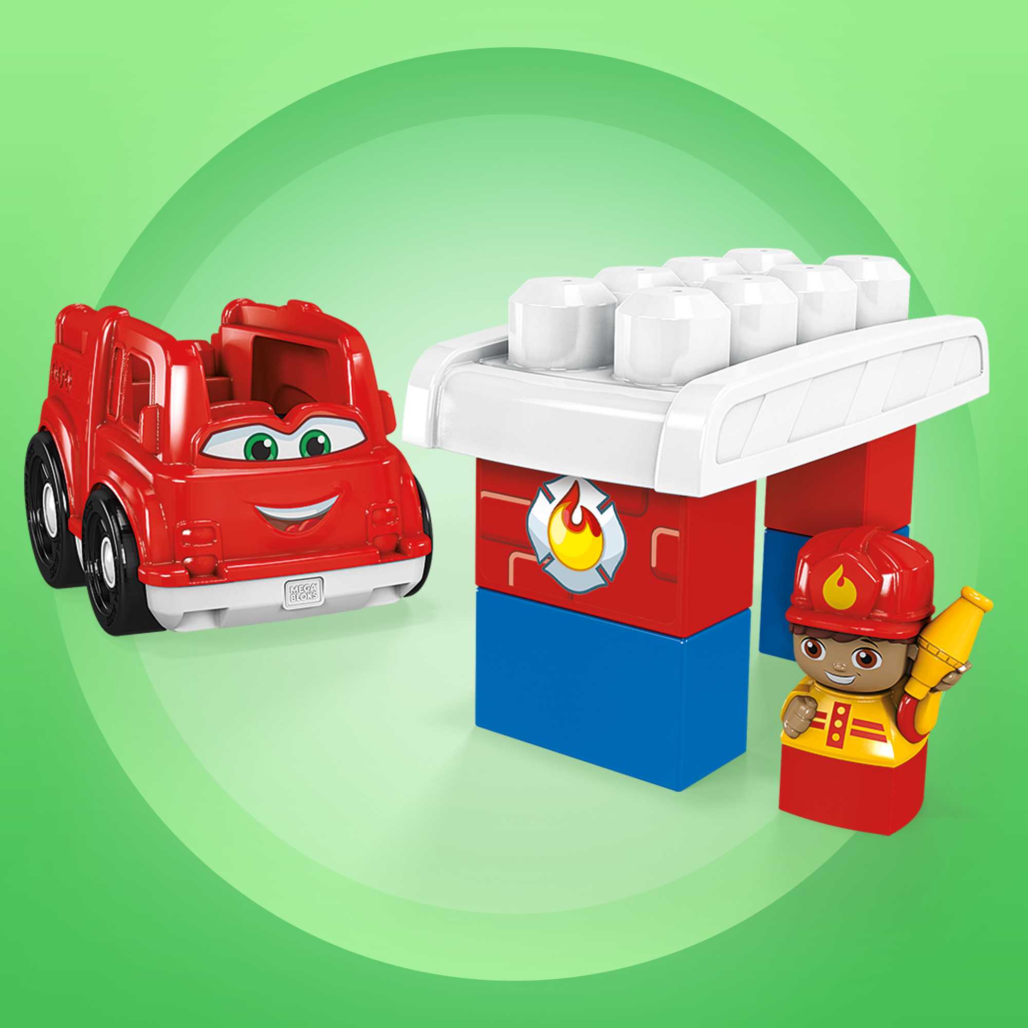 Mega Bloks Coffret Freddy Le Camion de Pompiers +4 Gros Blocs - Image 3