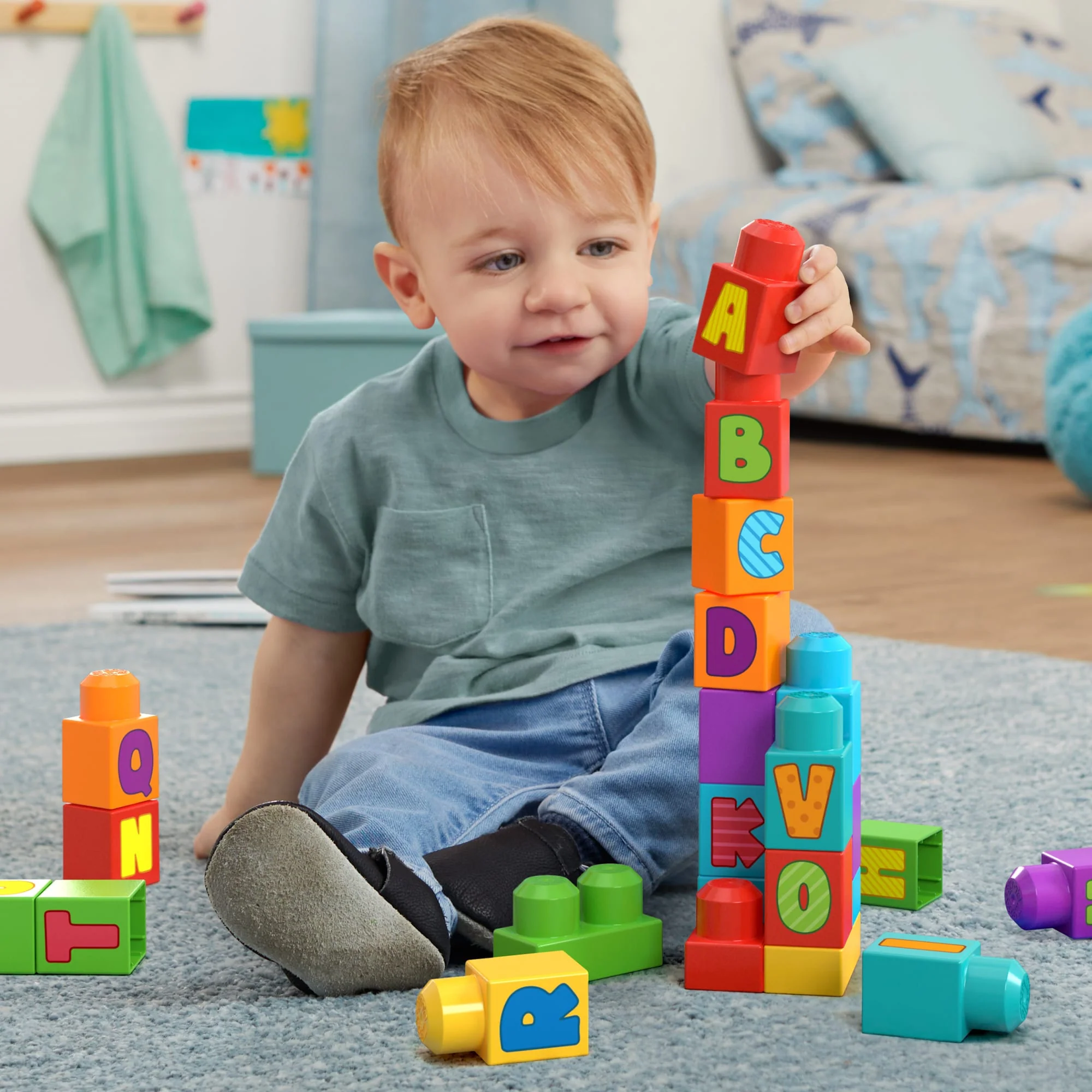 Mega Bloks Fisher-Price Sac de Construction Abc (30 Pièces) - Image 2
