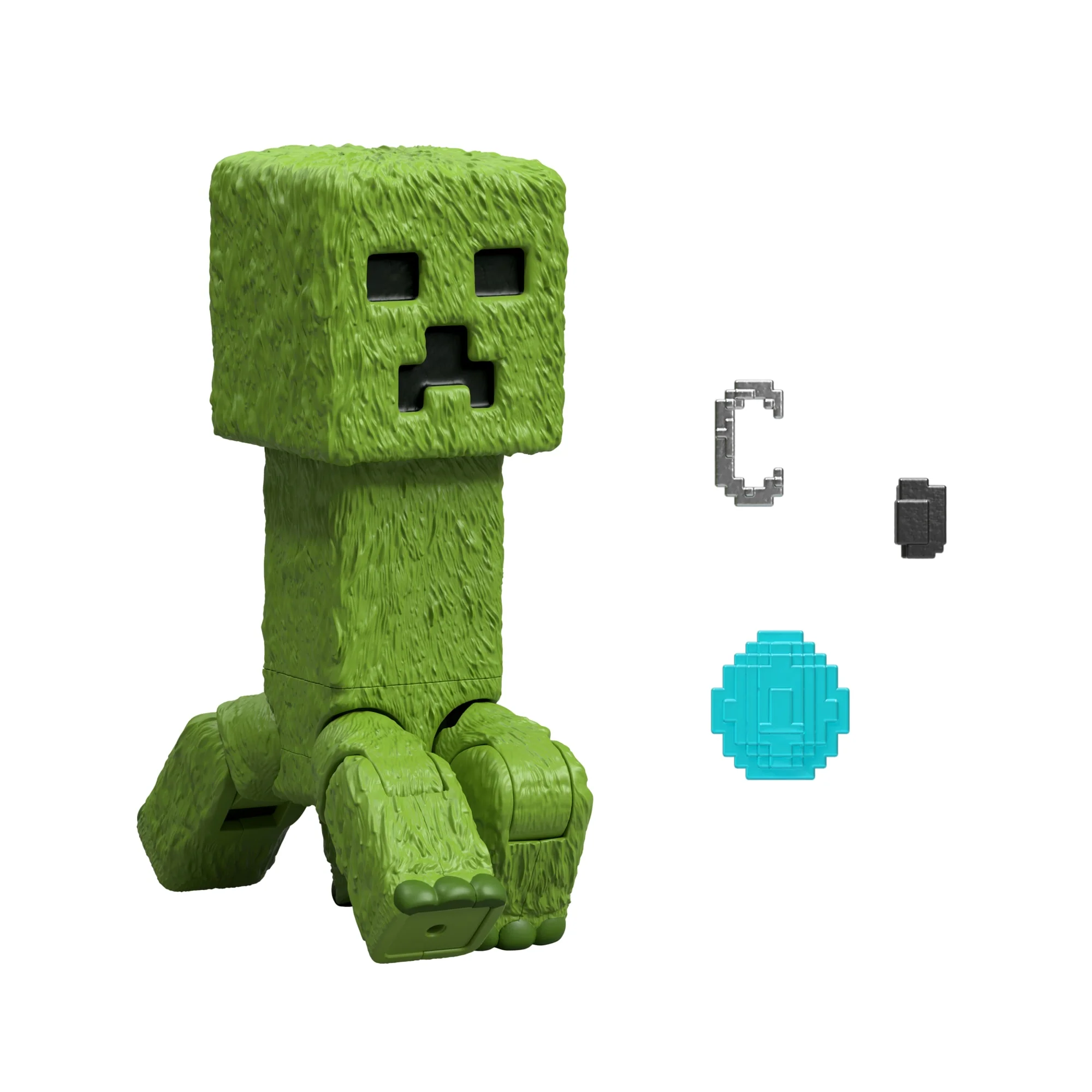 Minecraft Creeper Action Figure & Accessories, 4-inch Toy Set inspired By A Minecraft Movie - Image 5
