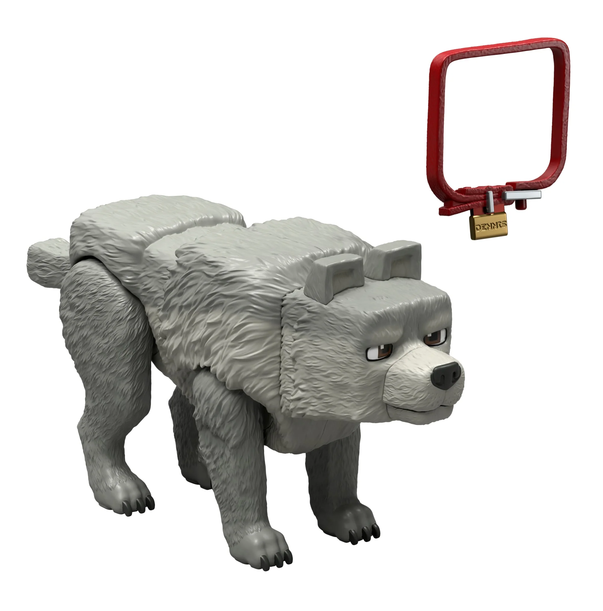 Minecraft Dennis The Wolf Action Figure & Accessories, 3.25-inch Toy Set inspired By A Minecraft Movie - Image 4