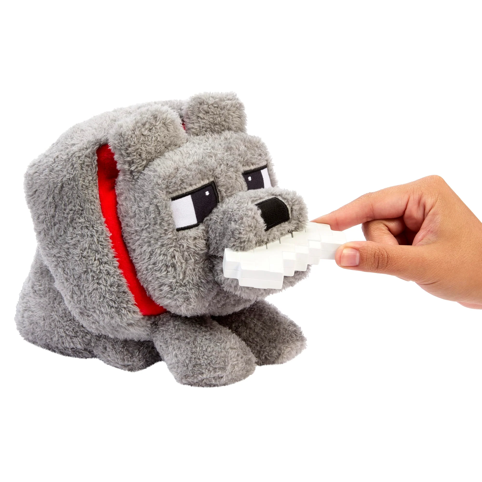 Minecraft Food Mode Dennis Plush Interactive Toy With Sounds & Bone Accessory, Inspired By The Movie - Image 3