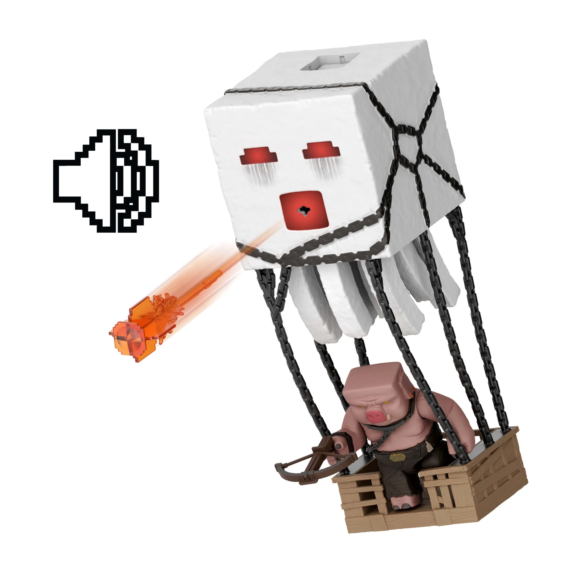 Minecraft La Película Figura de Acción Ataque Explosivo Ghast - Image 6