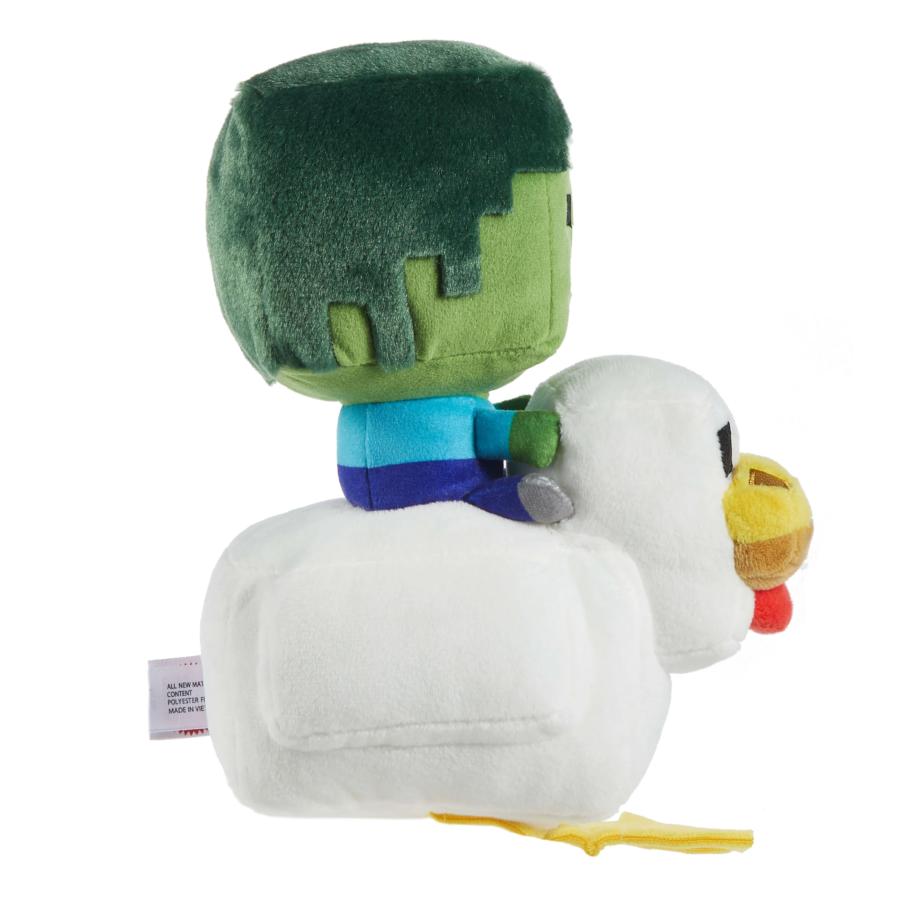 Minecraft Plush Zombie Chicken Jockey Toy, 8-Inch Soft Doll Inspired By The Video Game Character - Image 4