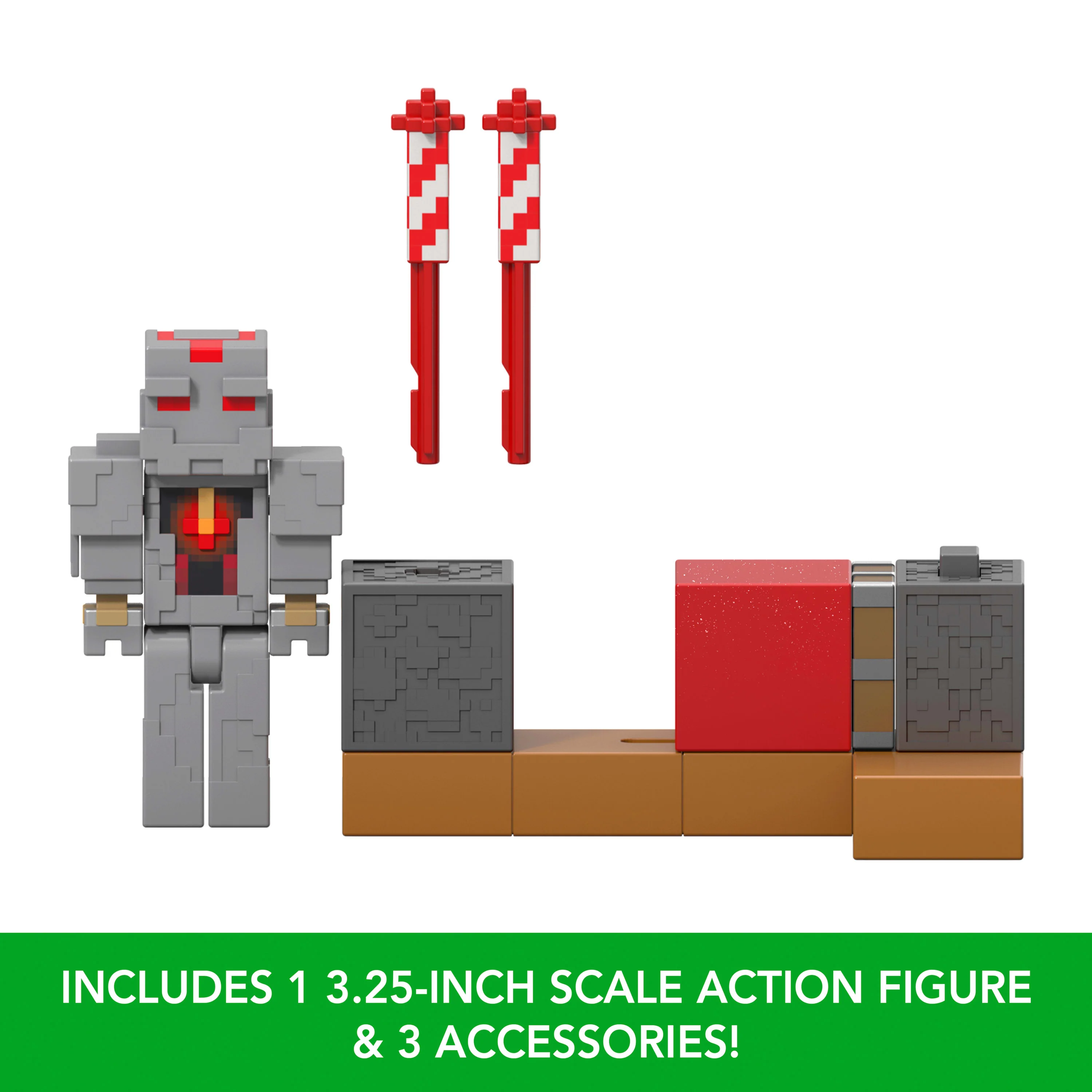 Minecraft Protector's Firework Launcher Action Figure & Accessories Set, 3.25-inch Scale Collectible - Image 2