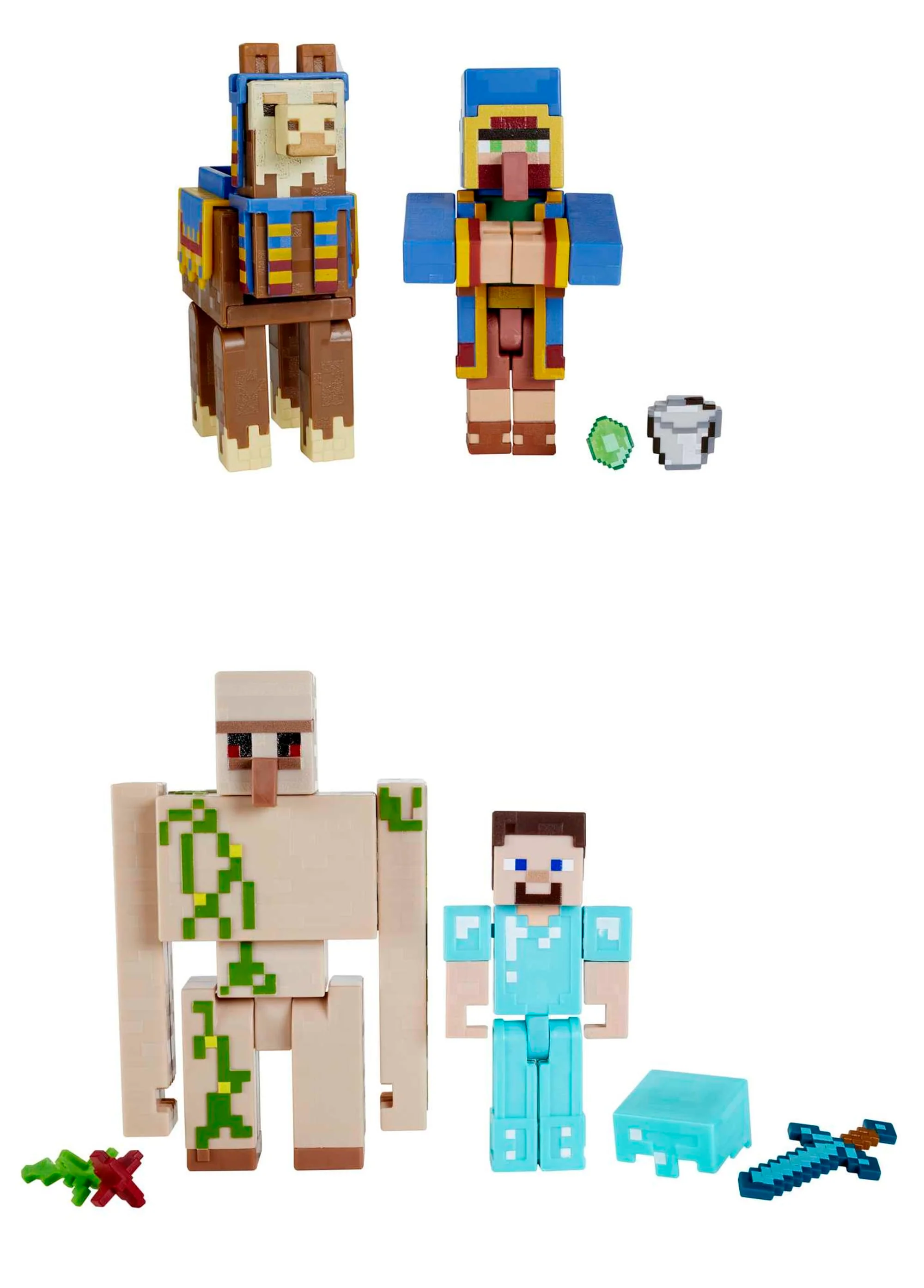 Minecraft Vanilla Figura de Acción 2-Pack de 3.25"