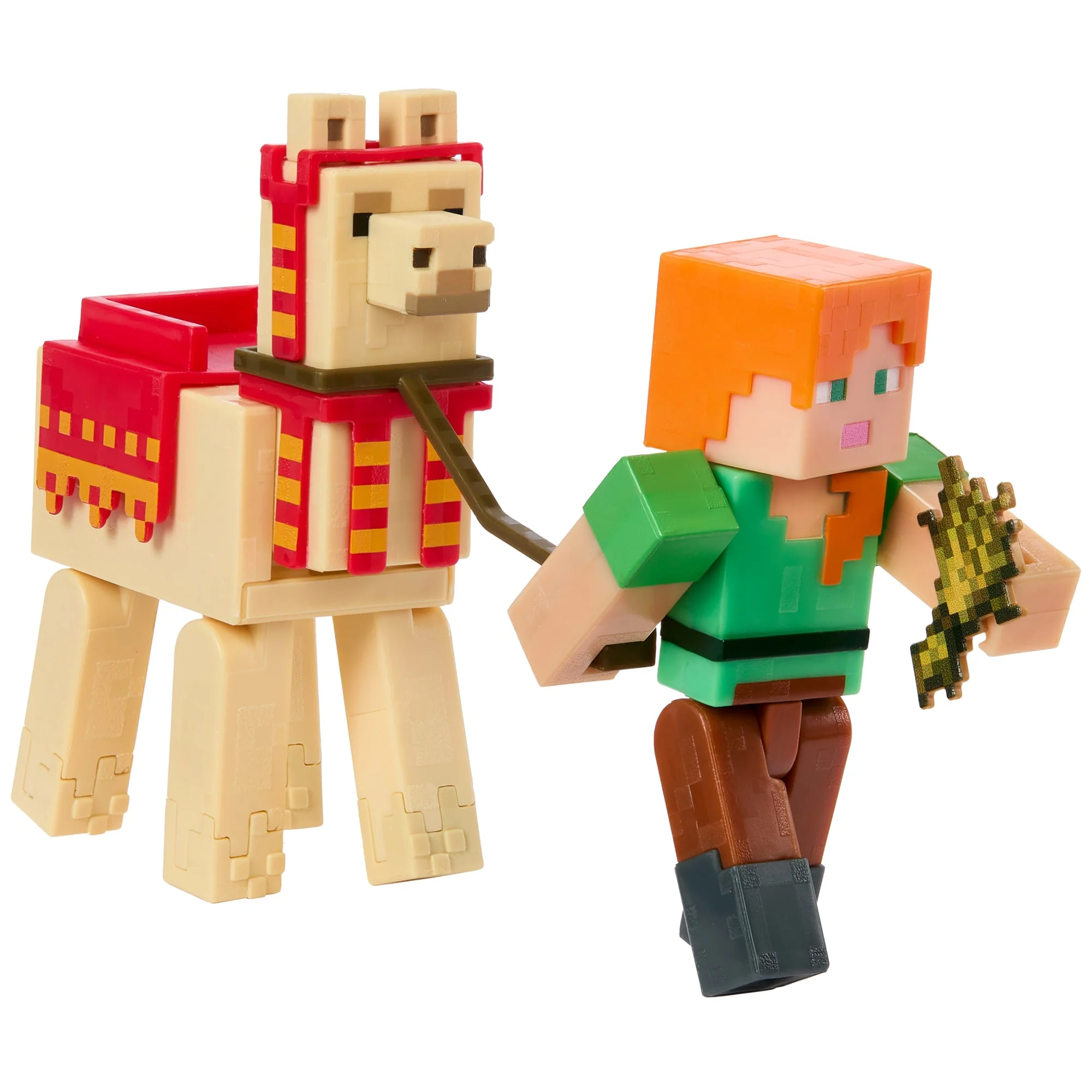 Minecraft Vanilla Figura de Acción Alex y Llama - Image 3