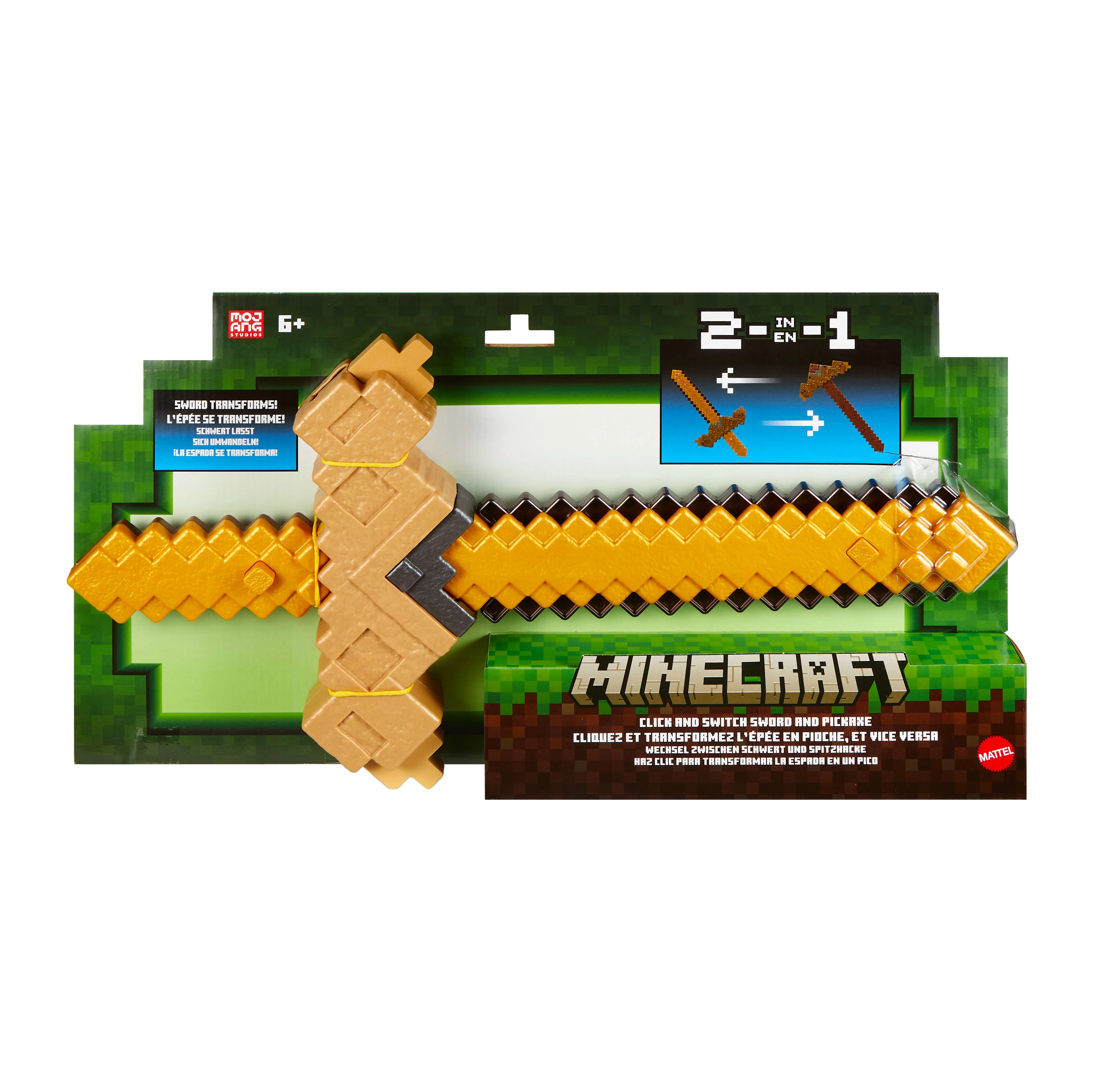 Minecraft Vanilla Figura de Accion Espada‑Pico Transformable - Image 6