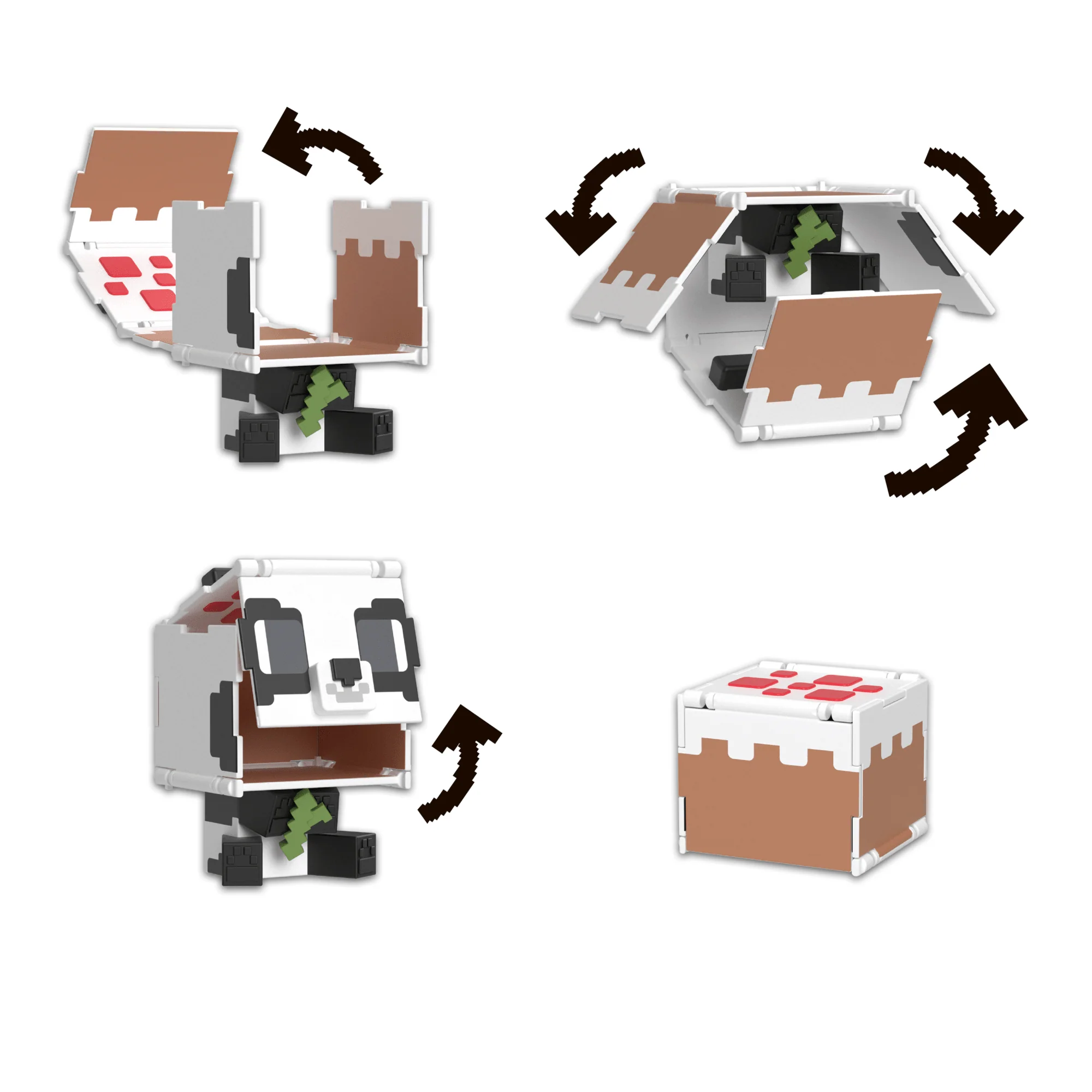 Minecraft Vanilla Figura de Acción Flippin' de 3.75" Panda + Pastel - Image 3