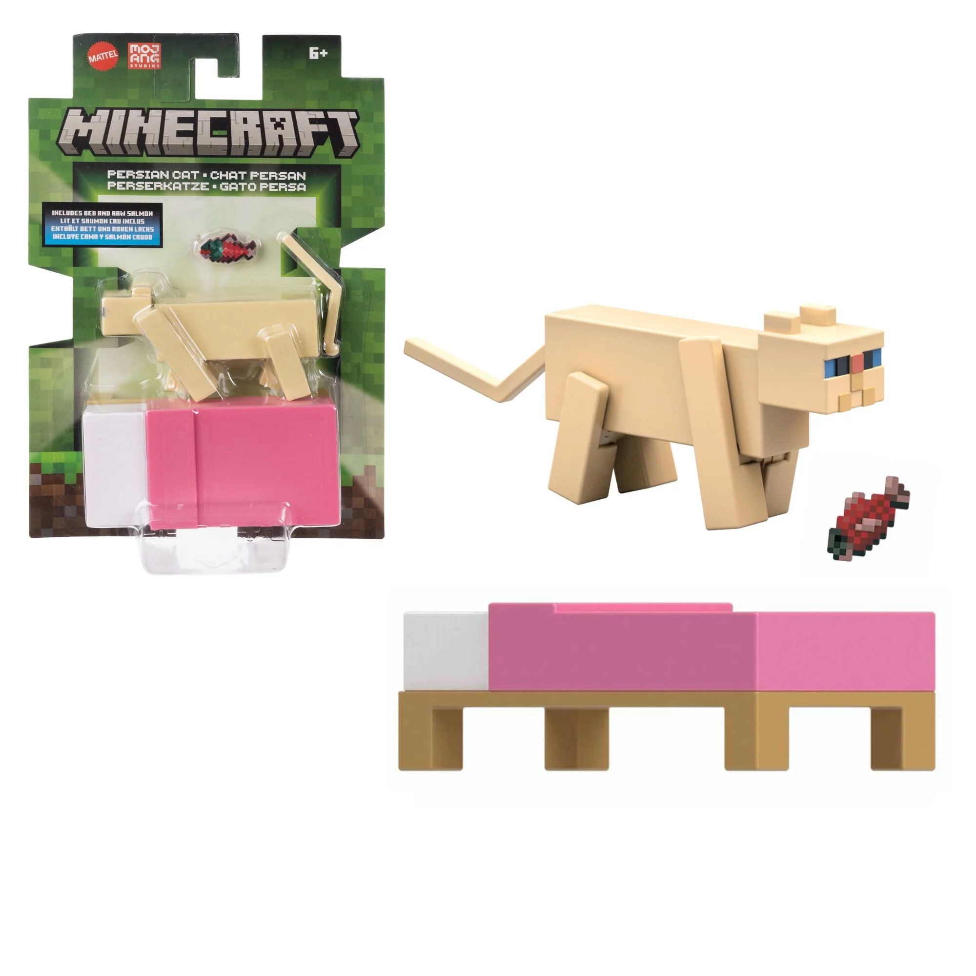 Minecraft Vanilla Figura de Acción Gato Persa 3.25"