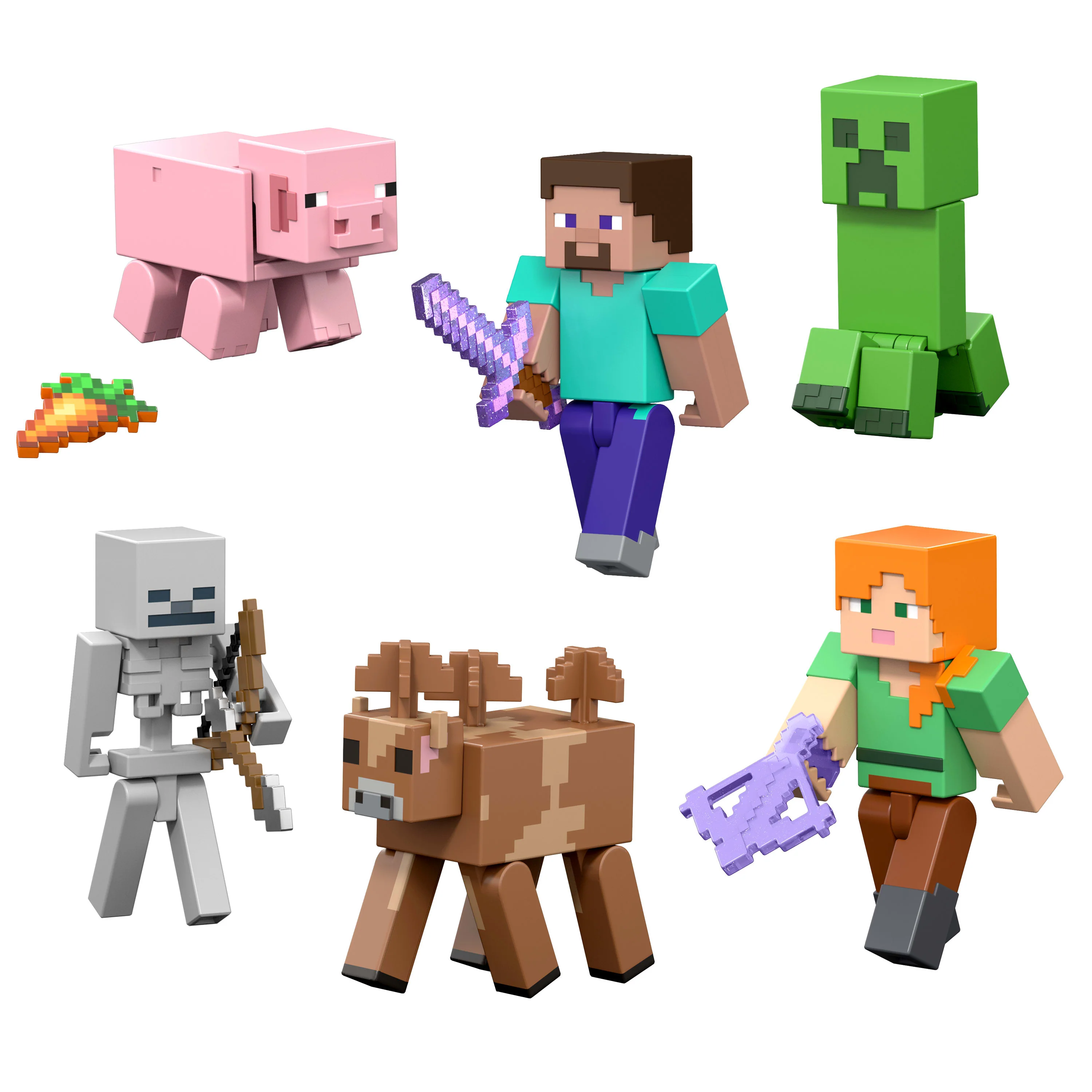 Minecraft Vanilla Figura de Brinquedo Minecraft Vanilla Figura de Ação de 3,25 polegadas - Image 4