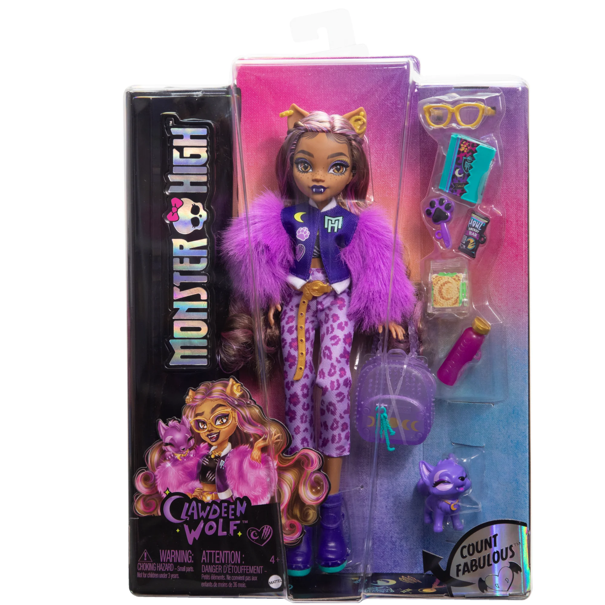 Monster High Clawdeen Wolf Fashion Doll With Pet Dog Crescent And Accessories - Image 6
