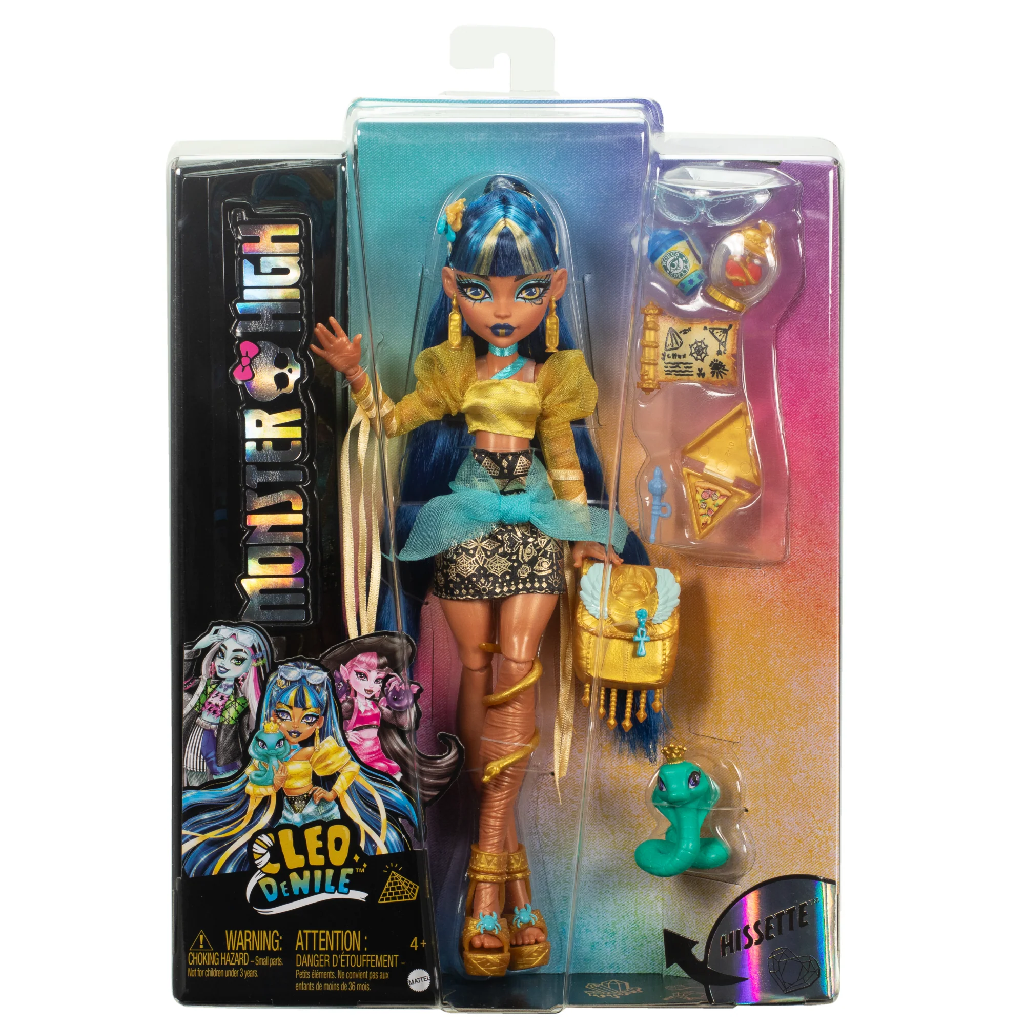 Monster High Cleo De Nile Fashion Doll With Pet Hissette And Accessories - Image 6