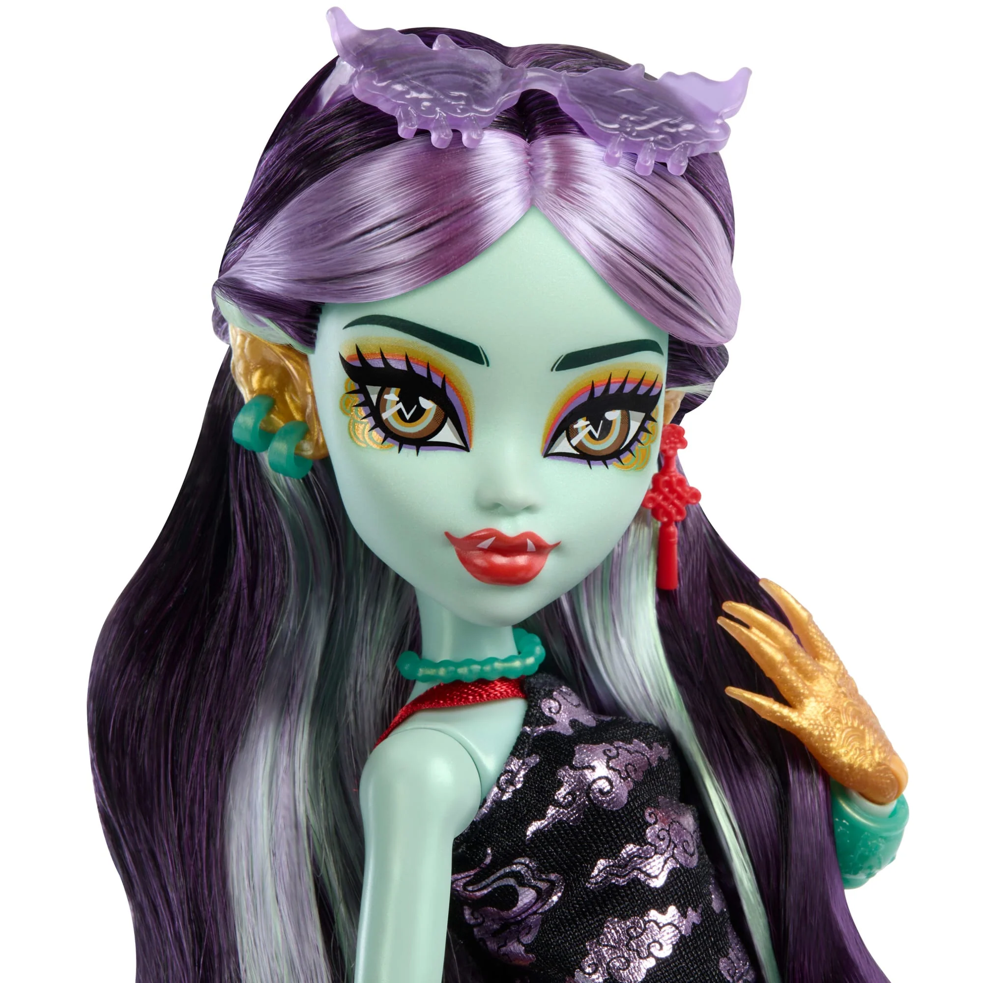 Monster High Jinafire Long Fashion Doll With Pet Dog Cloudy “Yun Yun” And 7 Accessories - Image 3