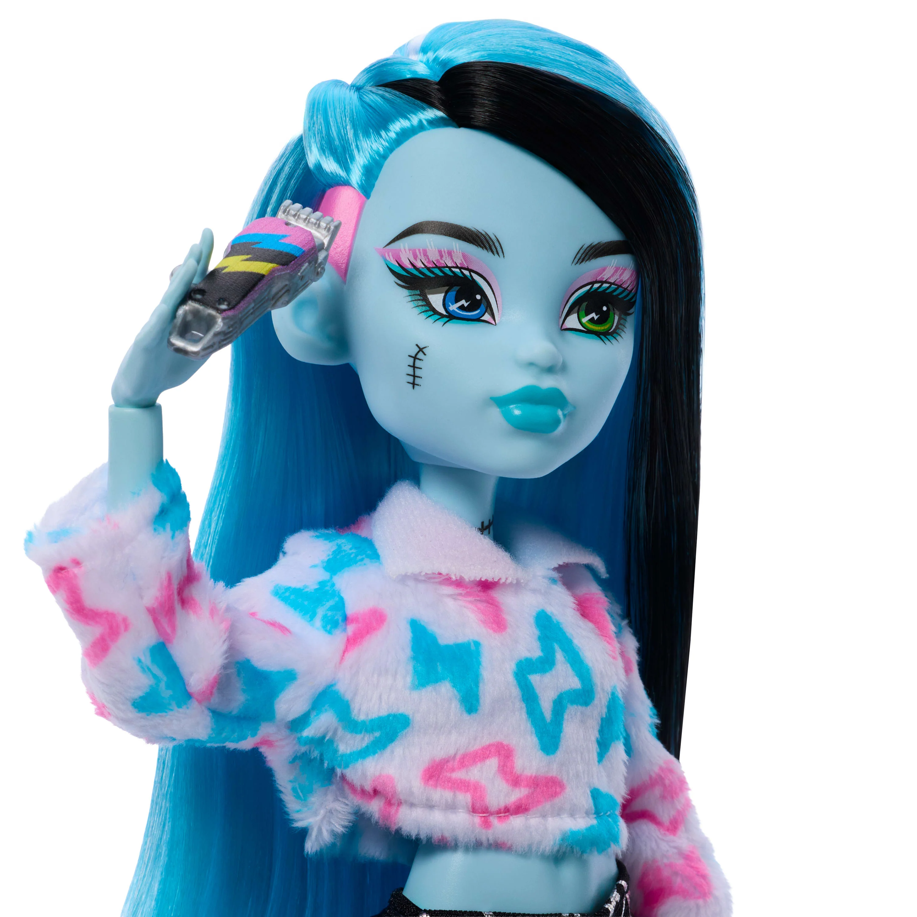 Monster High Self-Scare Secrets Frankie Stein Fashion Doll With 13 Realistic Accessories - Image 3