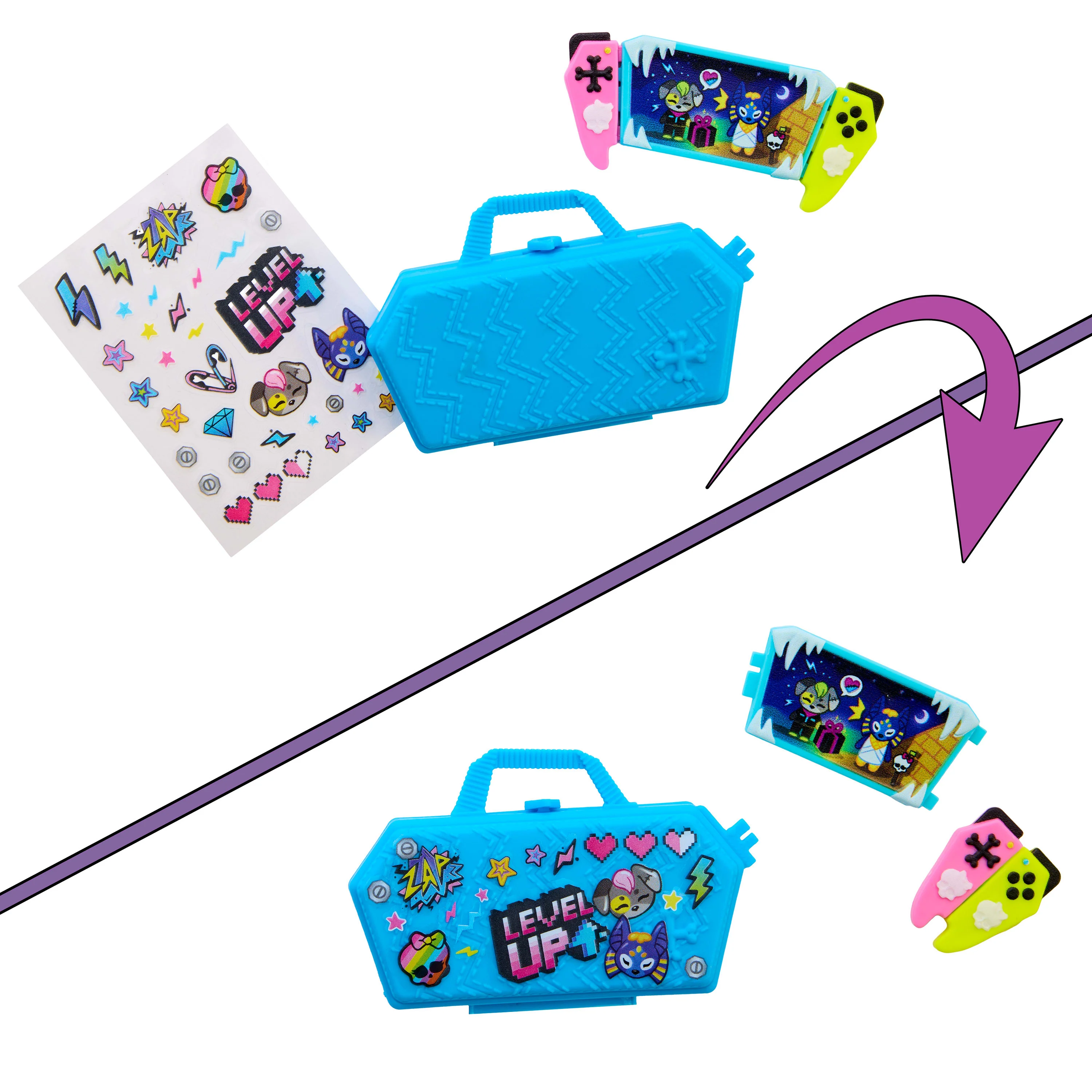 Monster High Self-Scare Secrets Frankie Stein Fashion Doll With 13 Realistic Accessories - Image 5