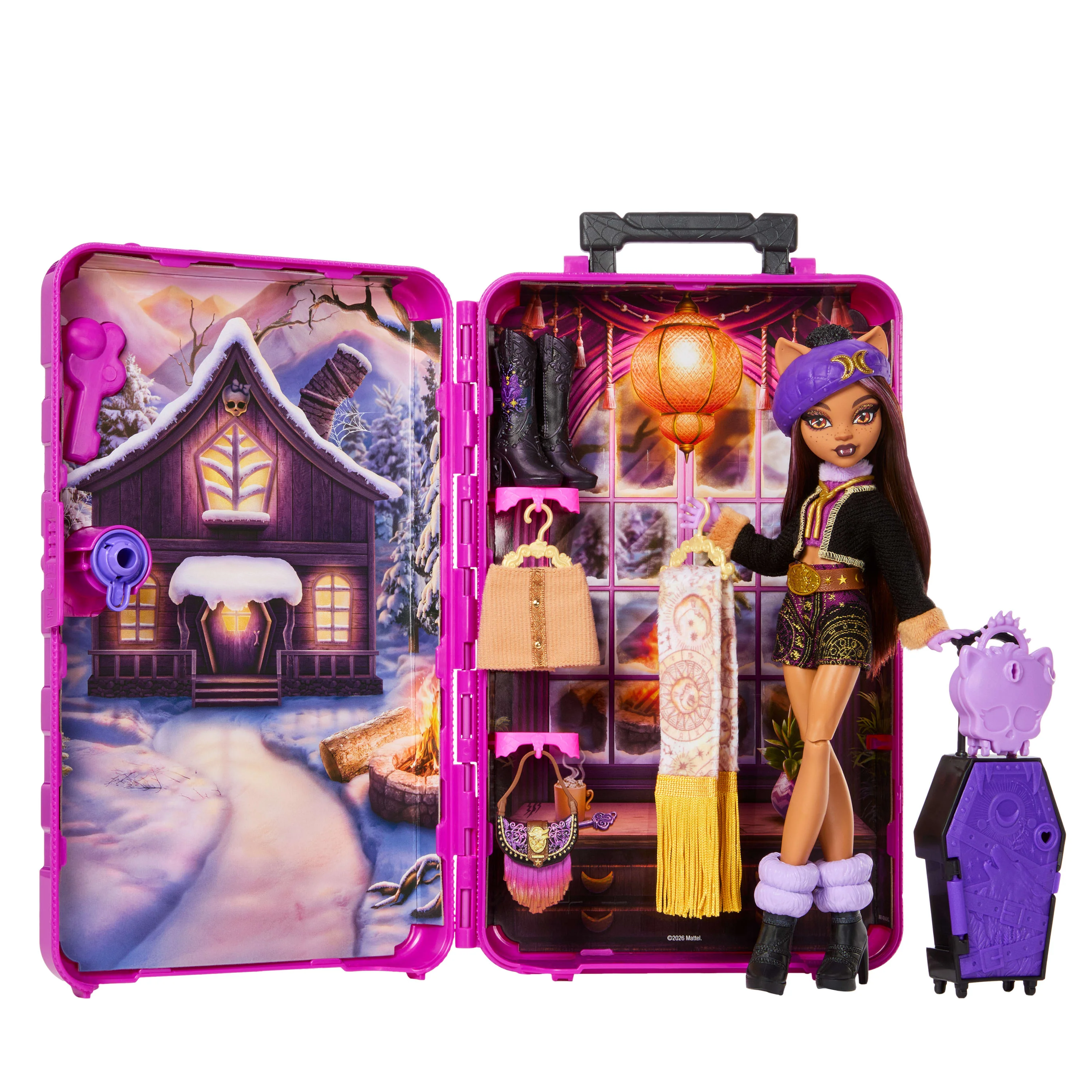Monster High Skulltimate Secrets Cabin Slay-Cation Playset, Clawdeen Wolf Doll And Accessories - Image 2