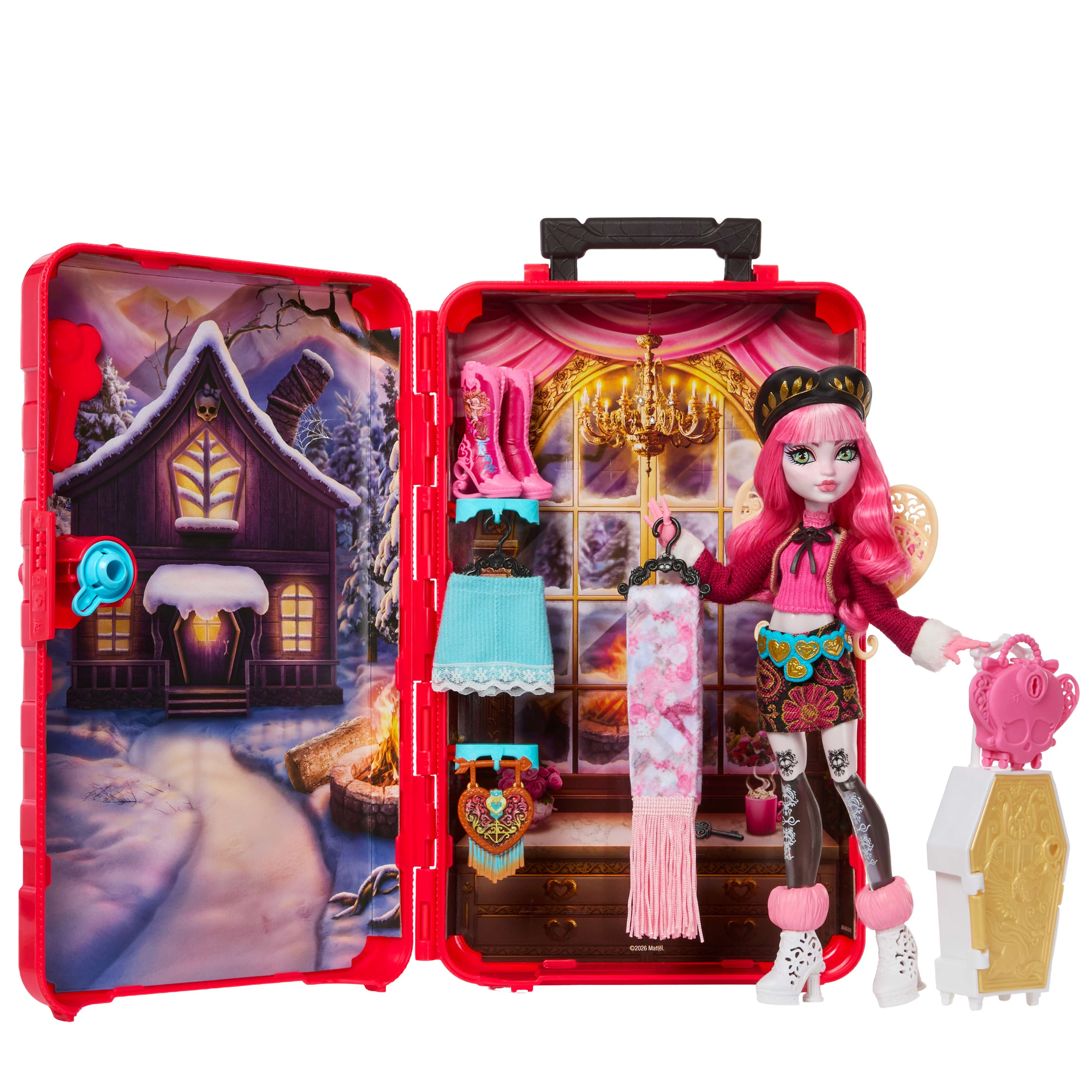 Monster High Skulltimate Secrets Cabin Slay-Cation Playset, Cupid Asteria Doll And Accessories - Image 2