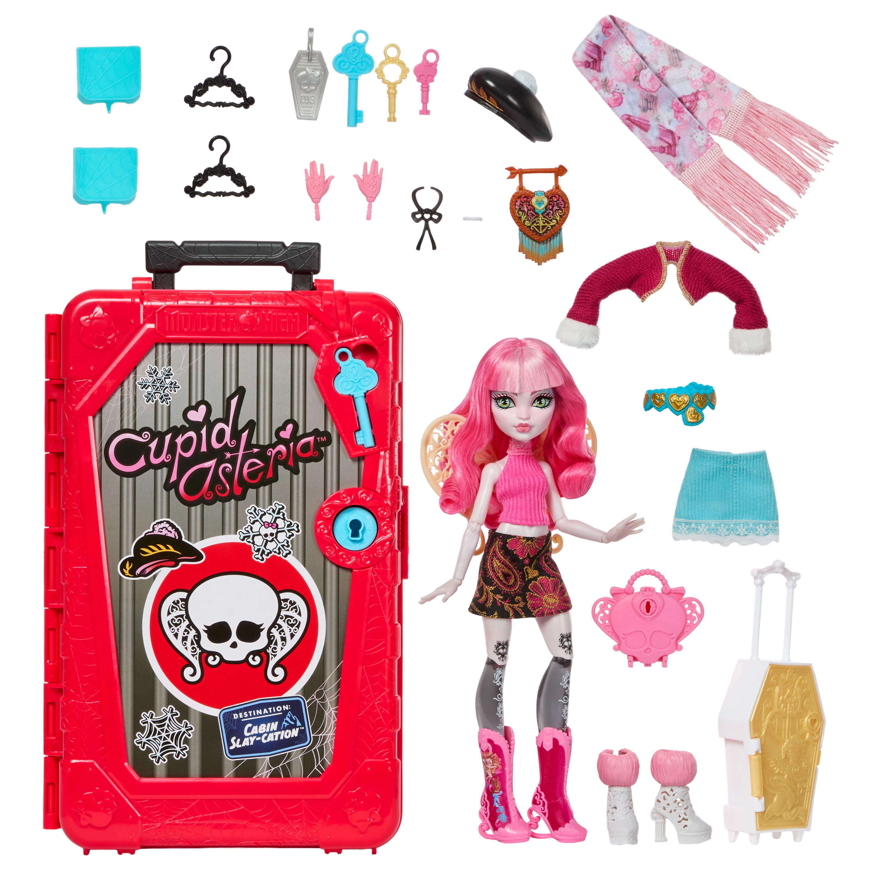 Monster High Skulltimate Secrets Cabin Slay-Cation Playset, Cupid Asteria Doll And Accessories - Image 6