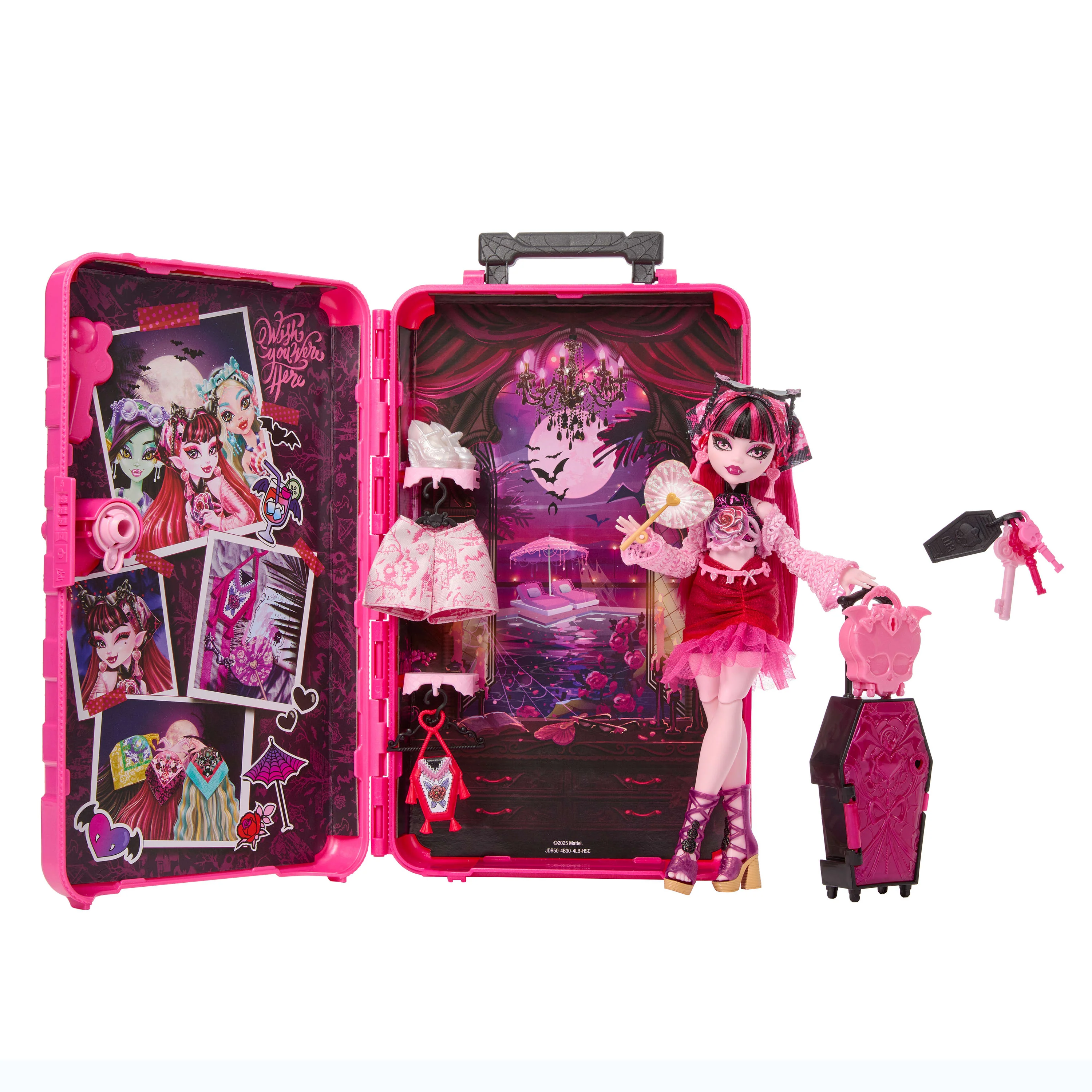 Monster High Skulltimate Secrets Gore-Geous Oasis Playset, Draculaura Doll And Accessories - Image 5