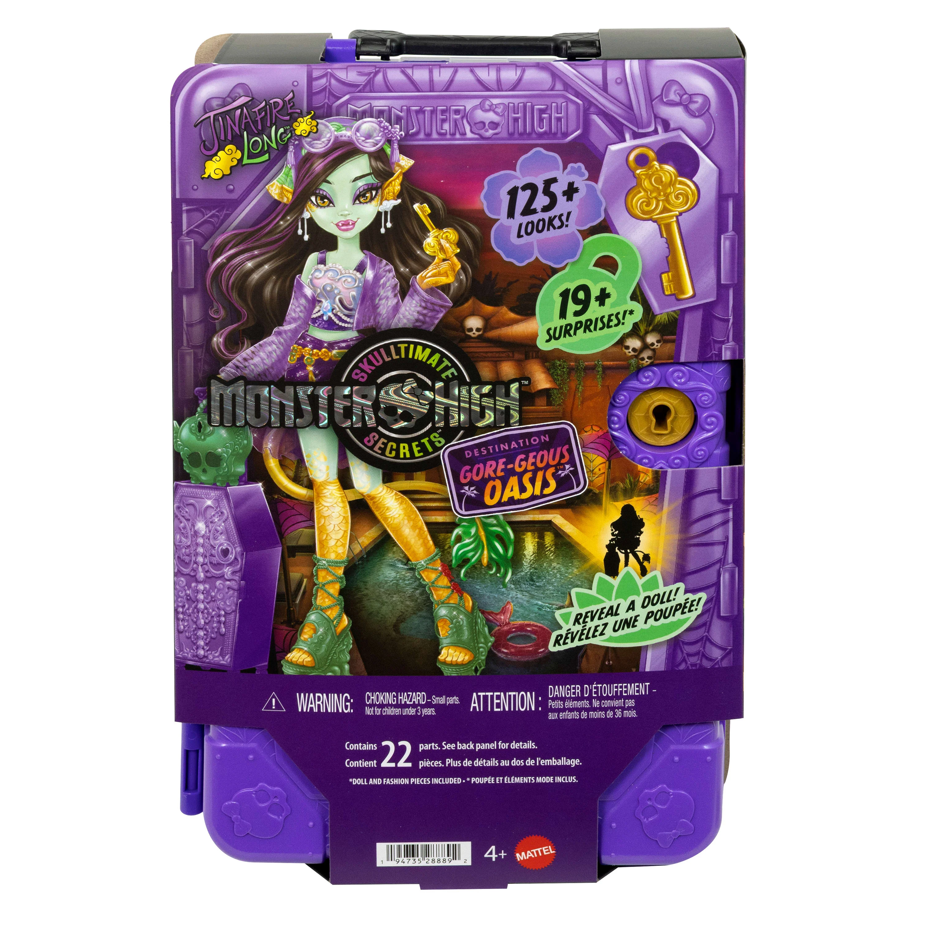 Monster High Skulltimate Secrets Gore-Geous Oasis Playset, Jinafire Long Doll And Accessories - Image 6