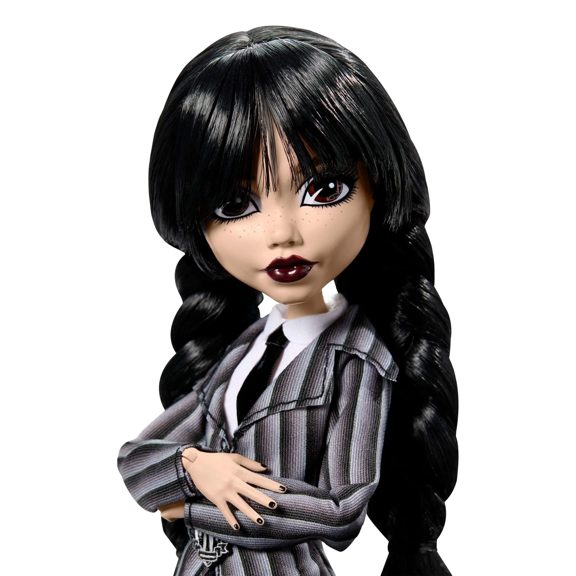 Monster High Wednesday Collectible Doll, Wednesday Addams in Nevermore Academy Uniform With Thing - Image 3