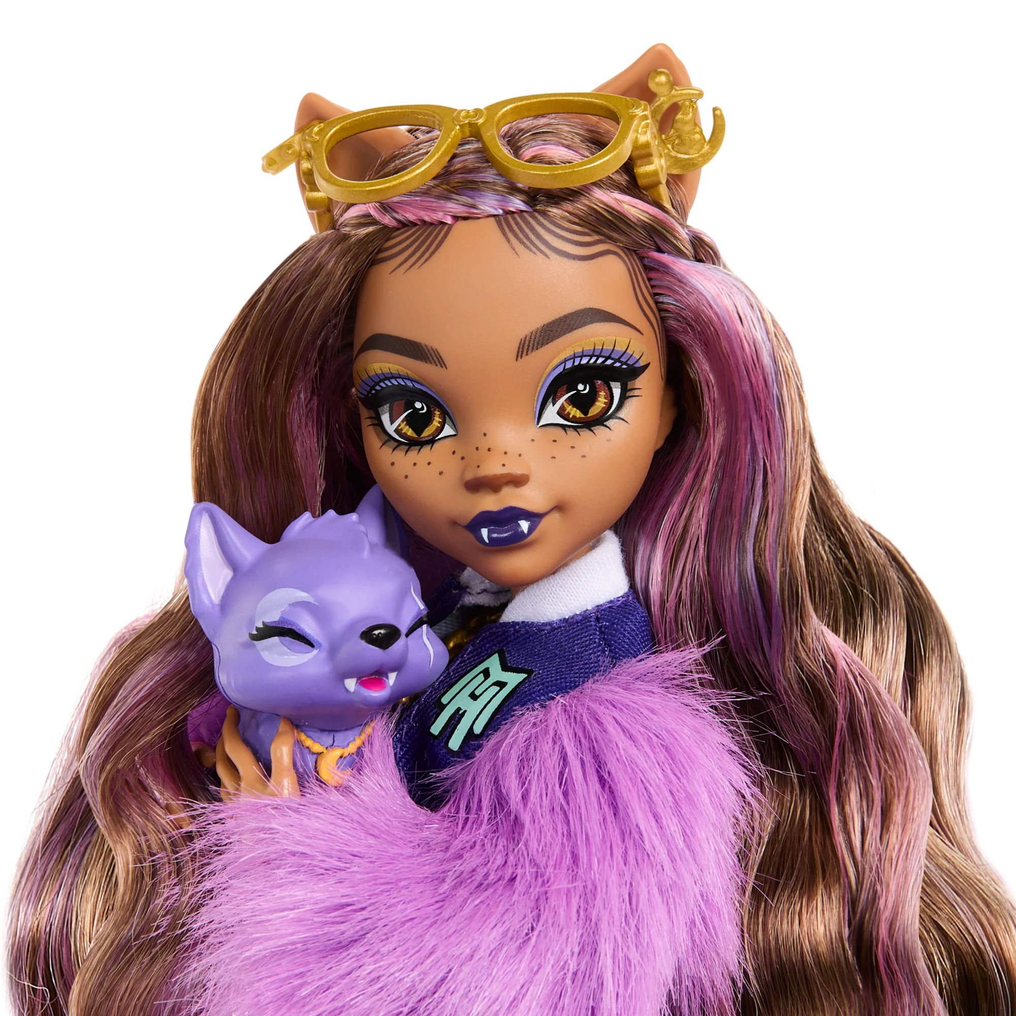 Monster High Poupée, Animal et Accessoires Clawdeen Wolf, Croissant - Image 3