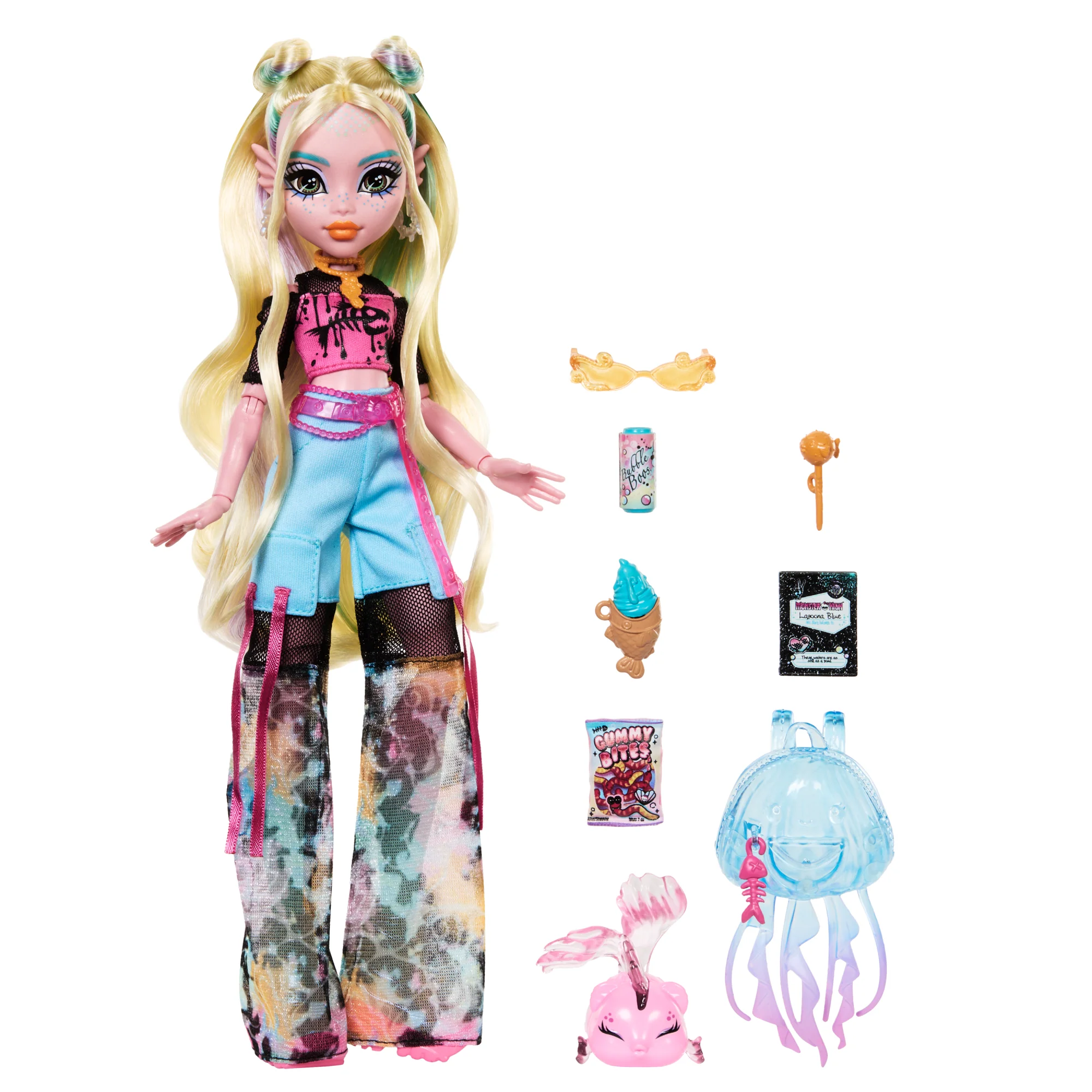 Monster High-Poupée Lagoona Blue-Poupée Avec Animal et Accessoires - Image 4