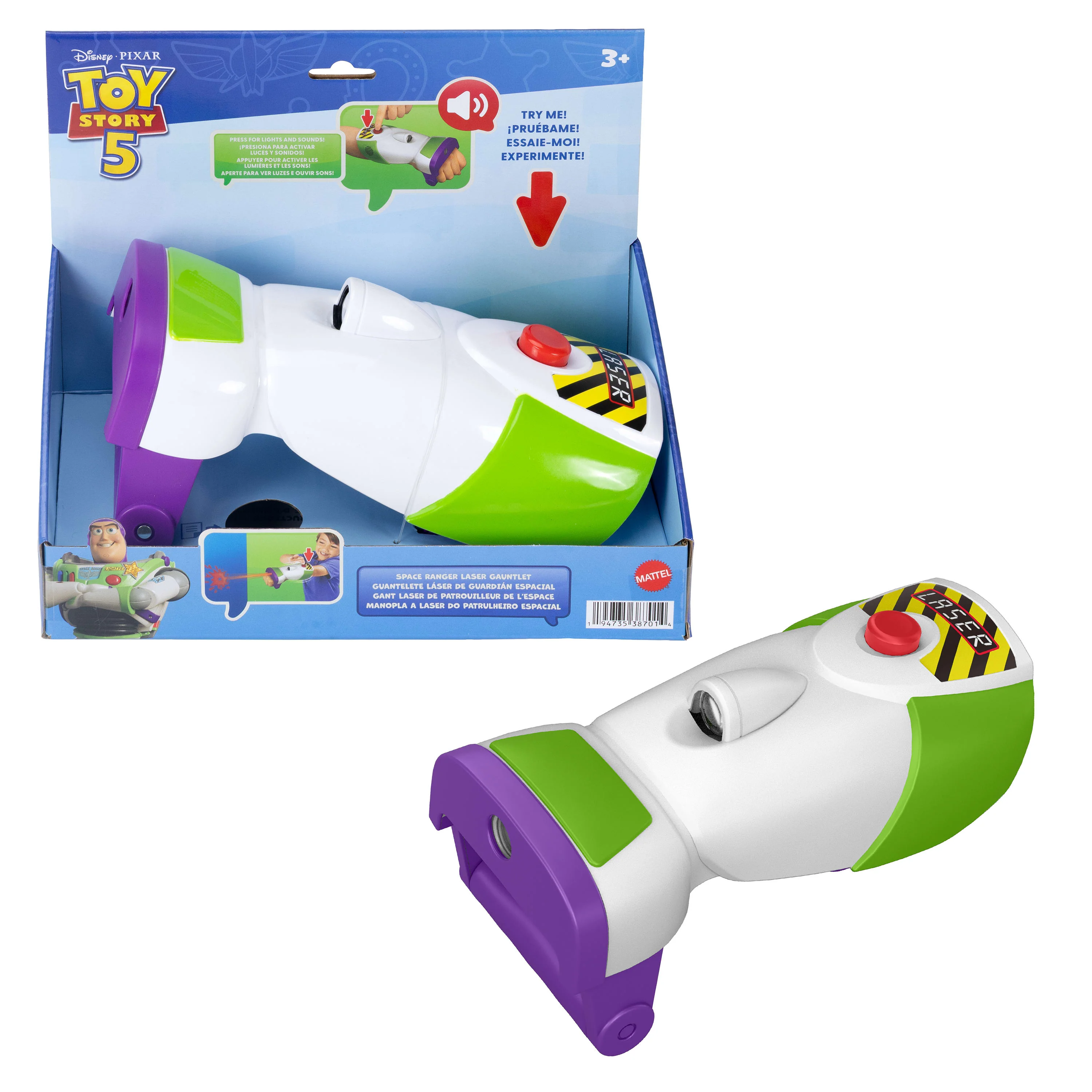 Pixar Toy Story 5 Figura de Acción Buzz Lightyear Laser Tag