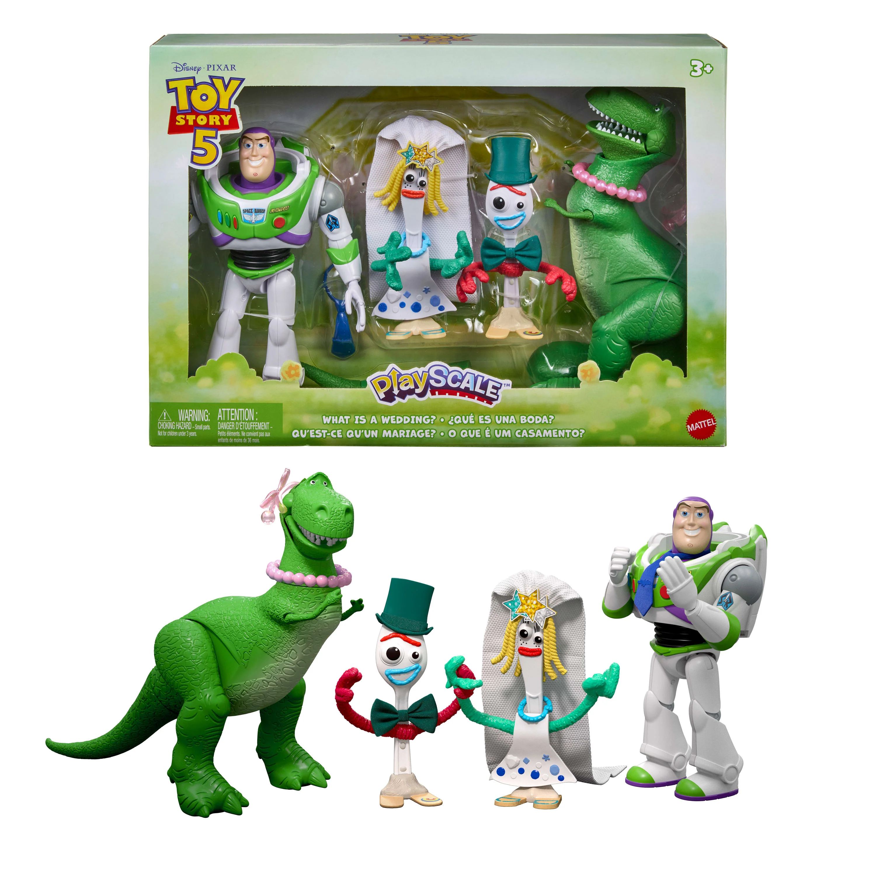 Figura de Acción Pixar Toy Story 5 Paquete de 4 personajes de 7 pulgadas