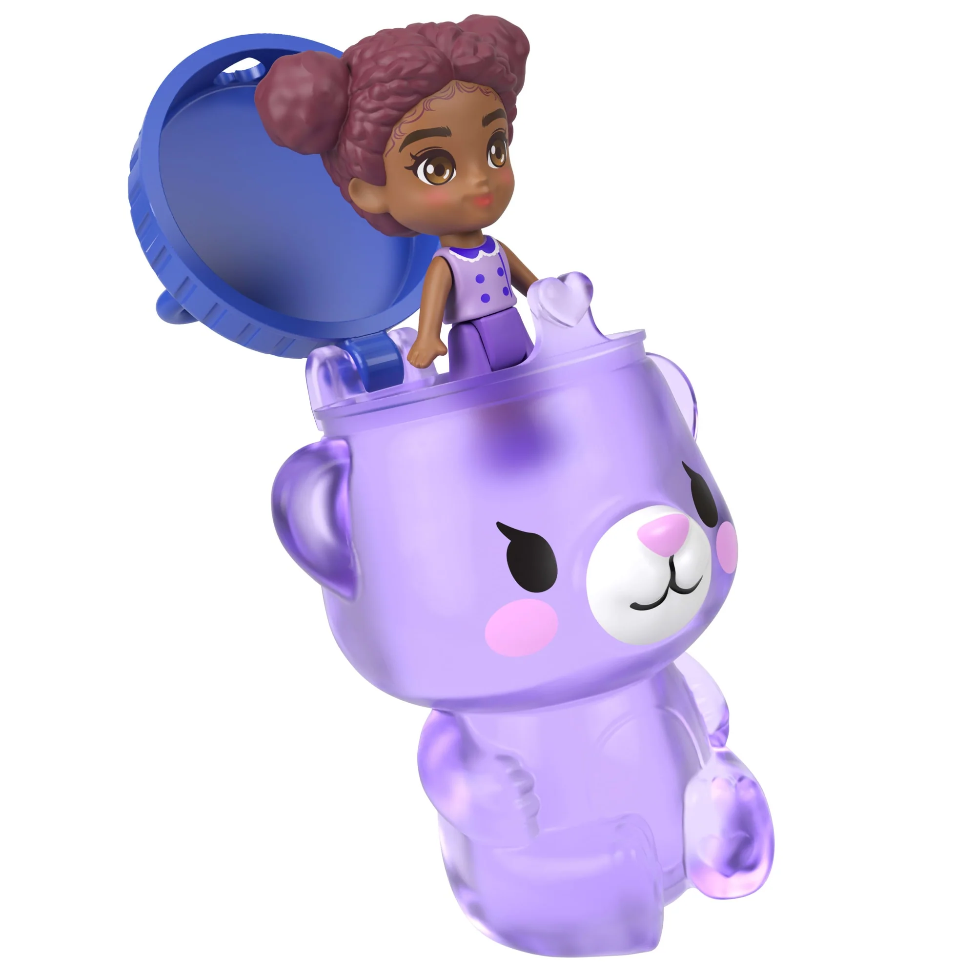 Polly Pocket Blueberry Besties Compact Playset With 1 Micro Doll And Pet, Travel Toy With Fruit Accessories - Image 3