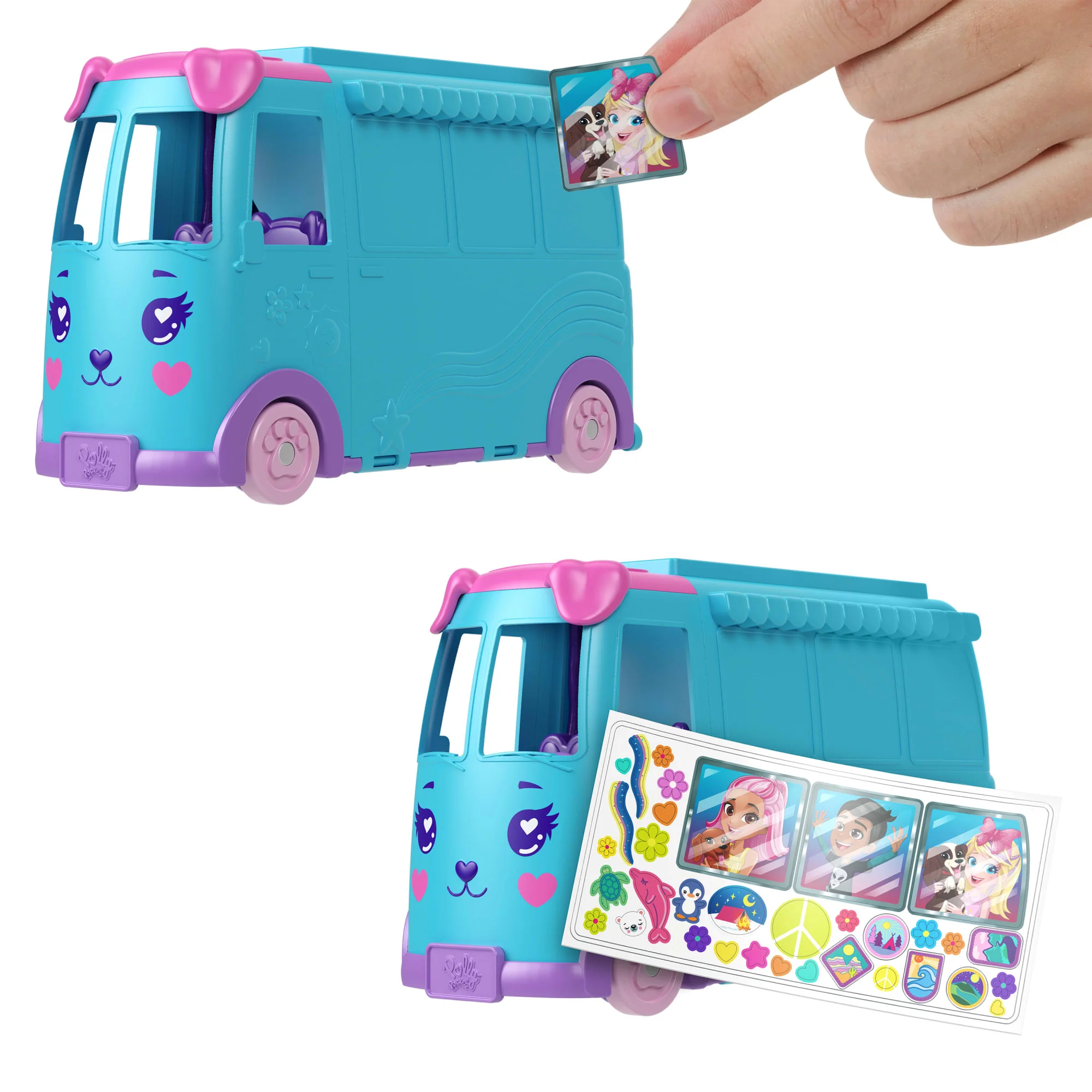 Polly Pocket Coffret de Jeu Aventure Animale Mobile, Camionnettes - Image 5