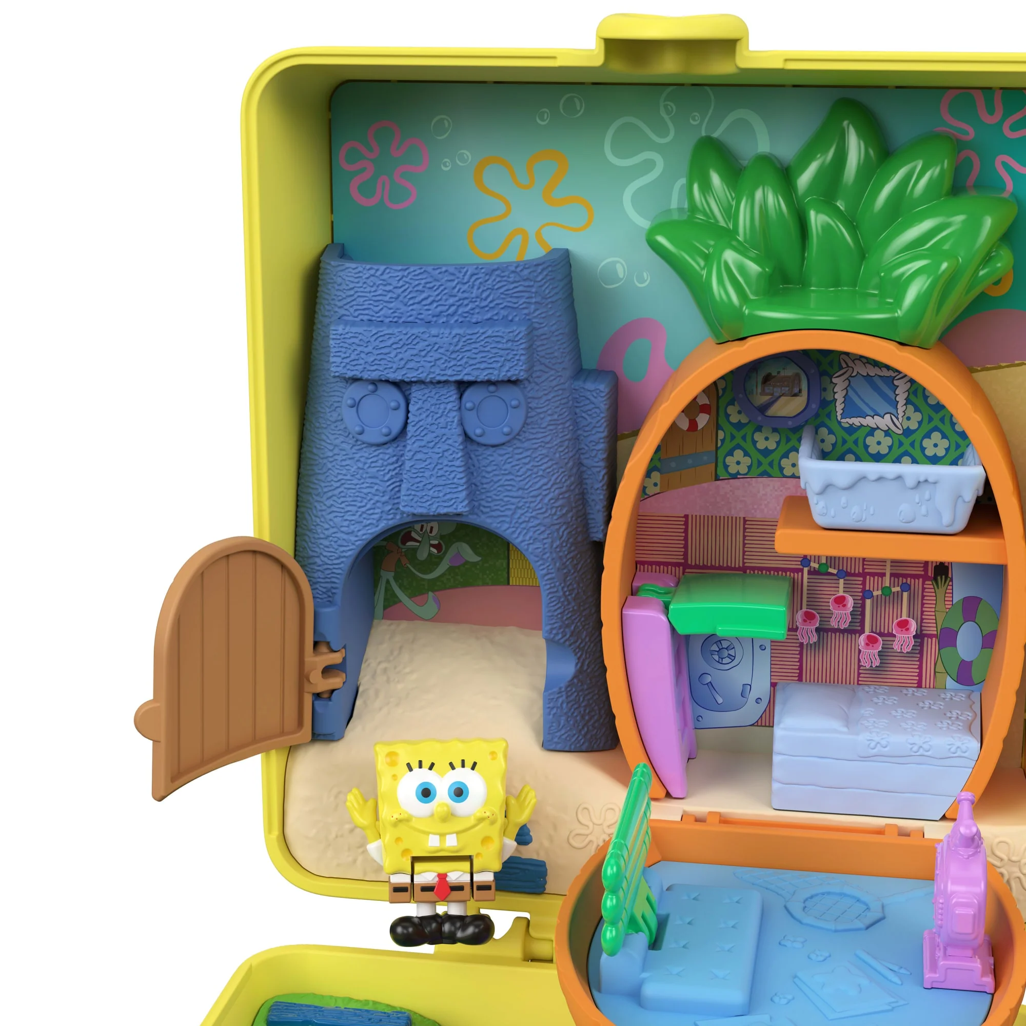 Polly Pocket Conjunto de Brinquedo Polly pocket conjunto de brinquedo compacto bob esponja - Image 3