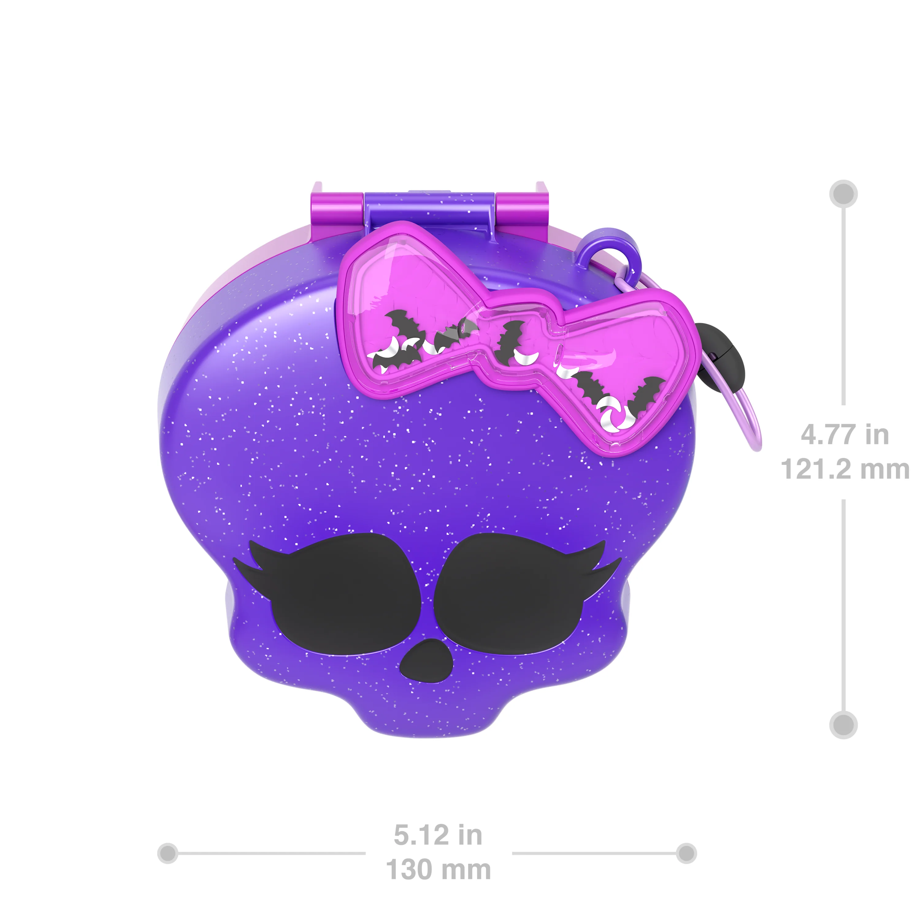 Polly Pocket Monster High Compact With 3 Micro Dolls & 10 Accessories, Opens To High School - Image 2
