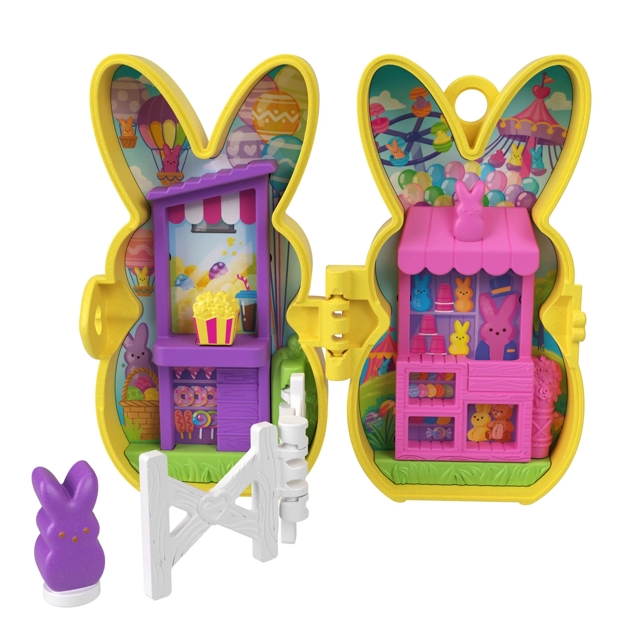 Polly Pocket X Peeps, Doll & 2 Playsets With 7 Themed Accessories, Compact Travel Toy With Keychain Clip - Image 3